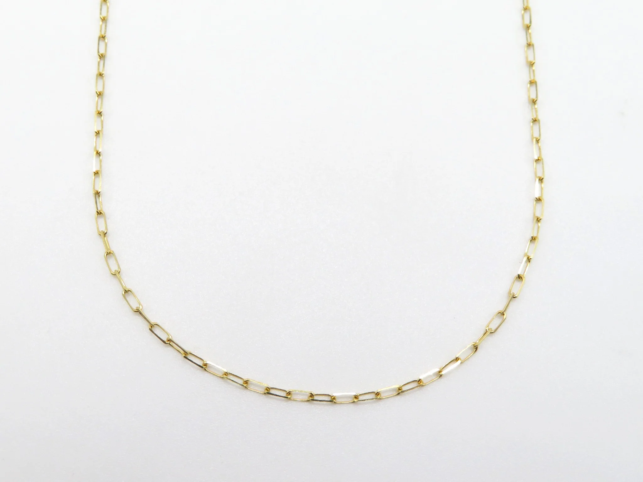 14k Yellow Gold Paperclip Chain - Image 8