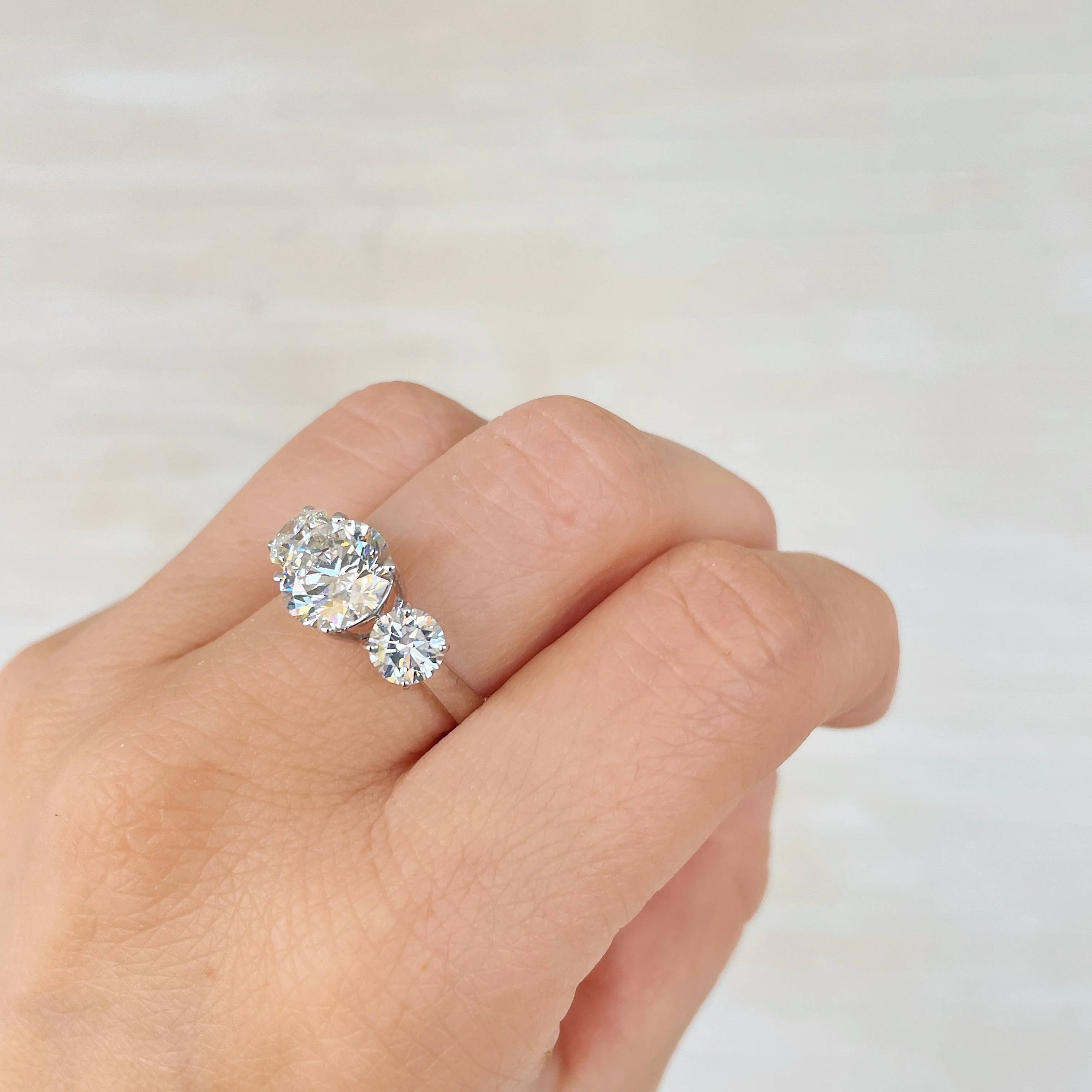 14k Past Present Future Round LAB Ring - Image 3