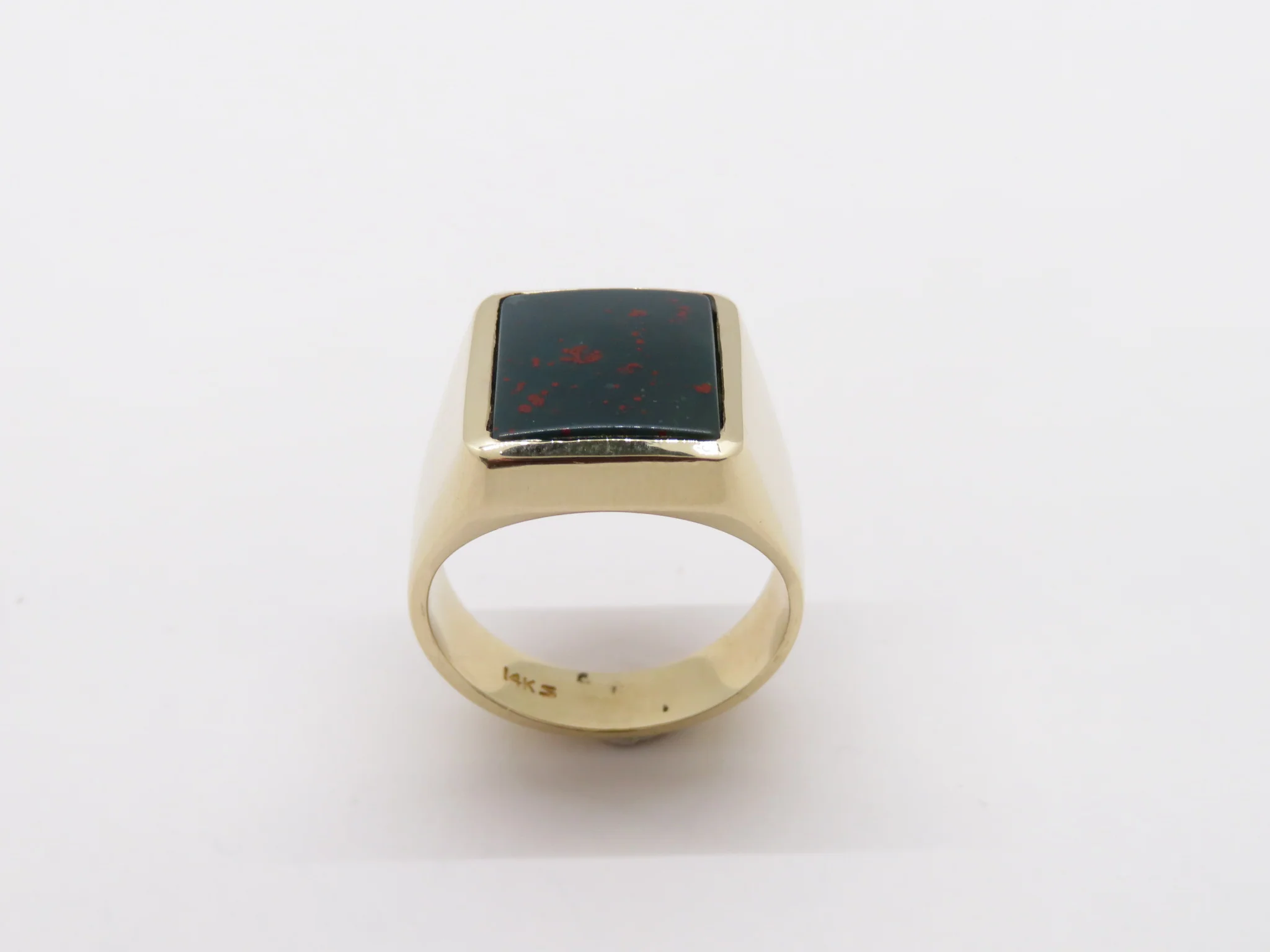 14k Yellow Gold Bloodstone Ring - Image 3