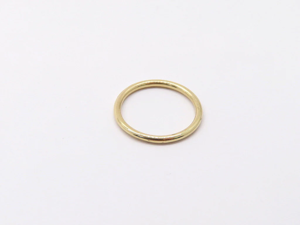 14k Yellow Gold Rounded Pinky Ring