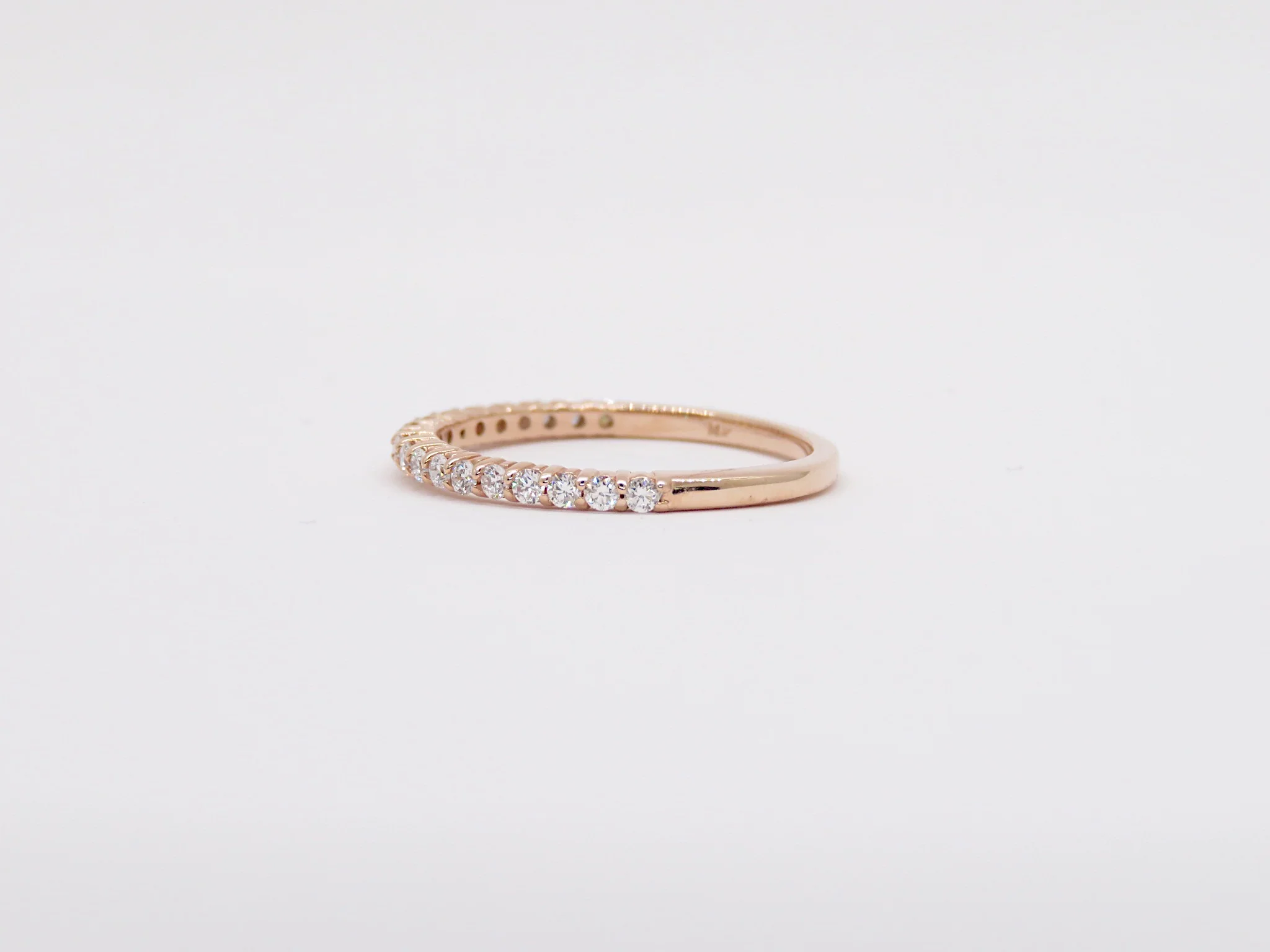 14k Shared Prong Diamond Half Eternity - Image 10