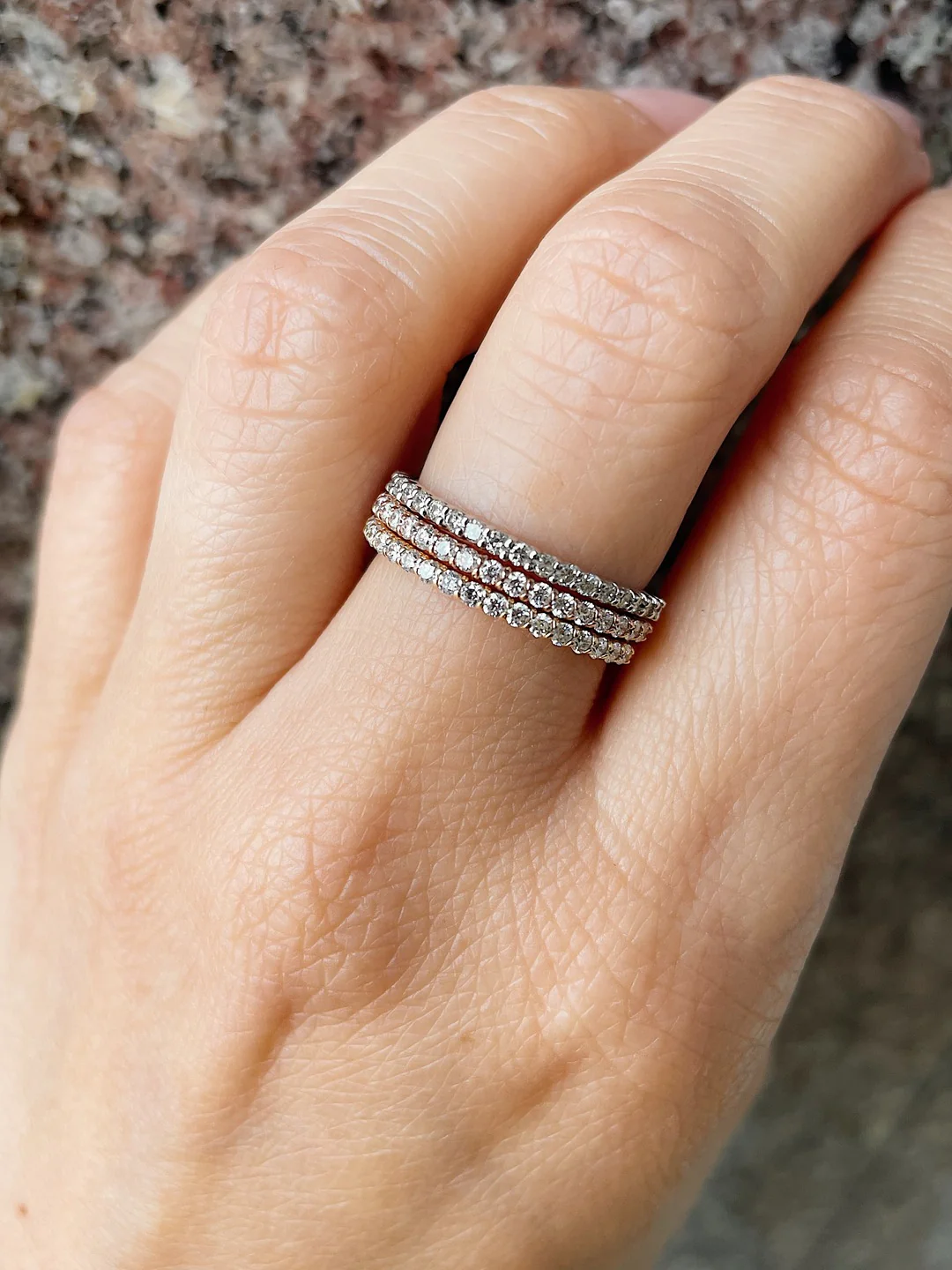 14k Shared Prong Diamond Half Eternity - Image 11