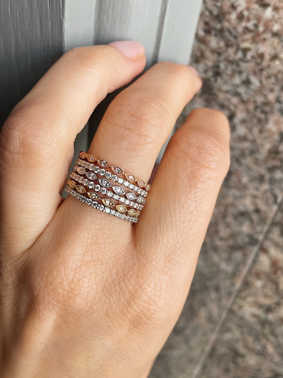 14k Shared Prong Diamond Half Eternity - Image 13