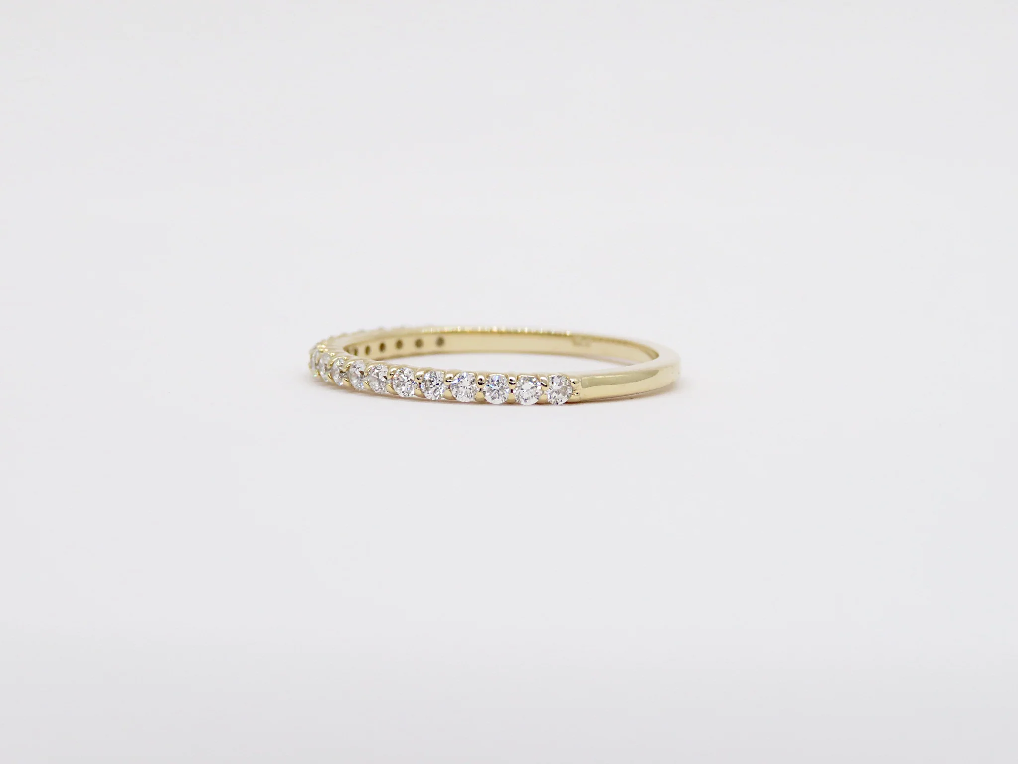 14k Shared Prong Diamond Half Eternity - Image 3