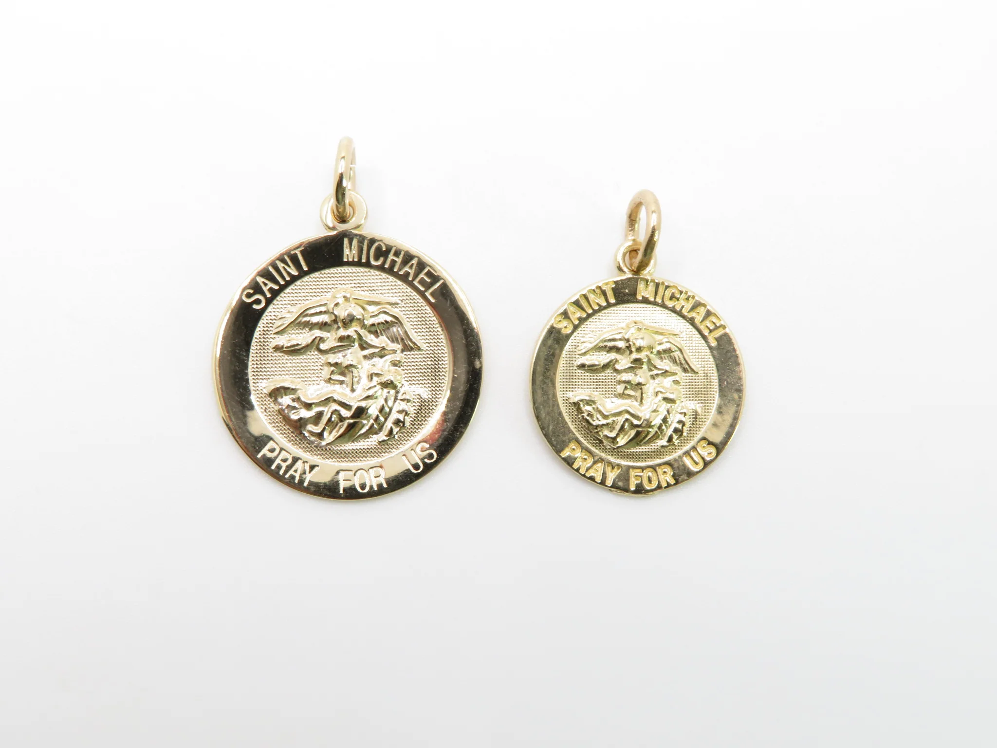 14k Yellow Gold St. Michael Medal - Image 5