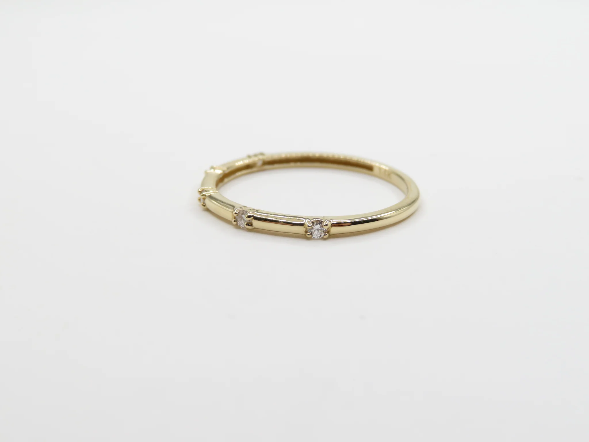 14k Station Diamond Band - Image 3