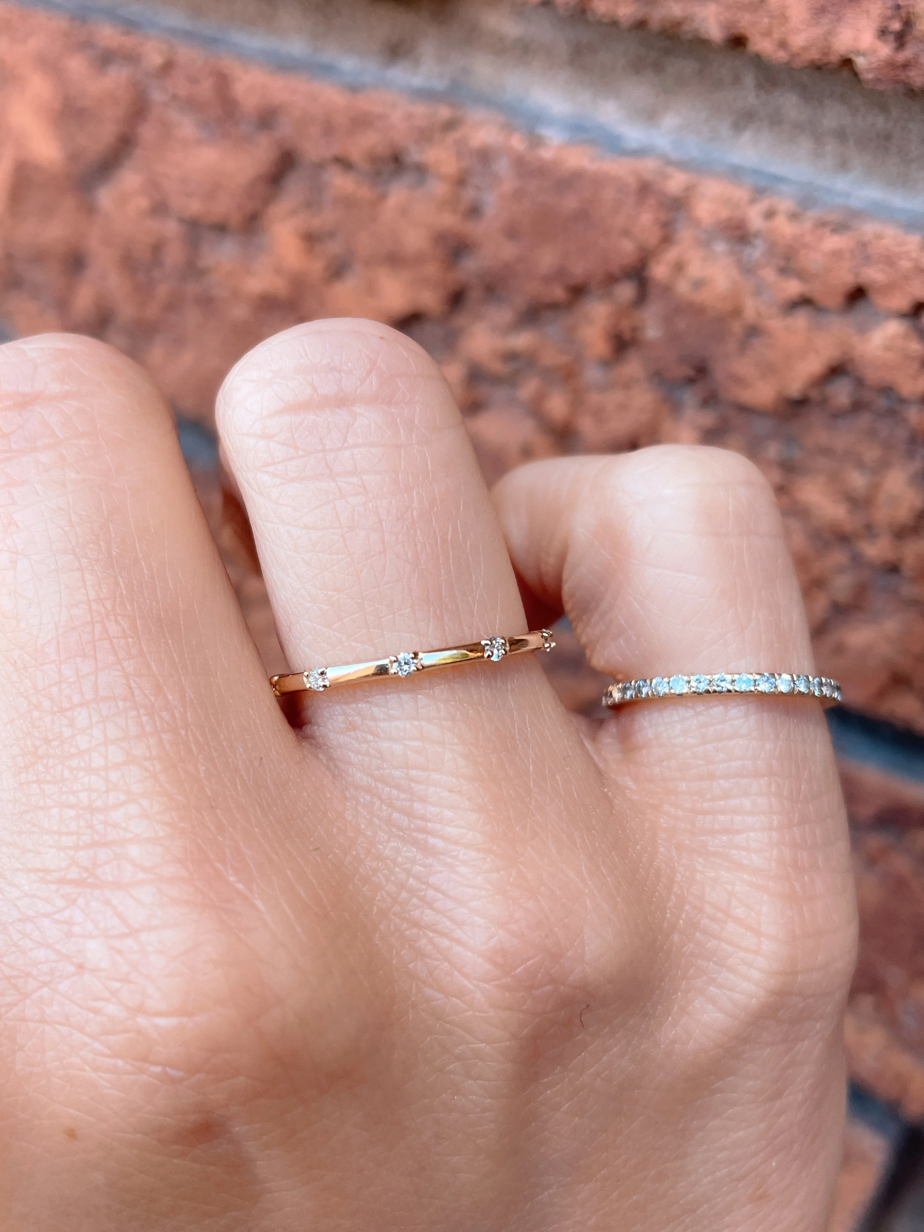 14k Station Diamond Band - Image 4