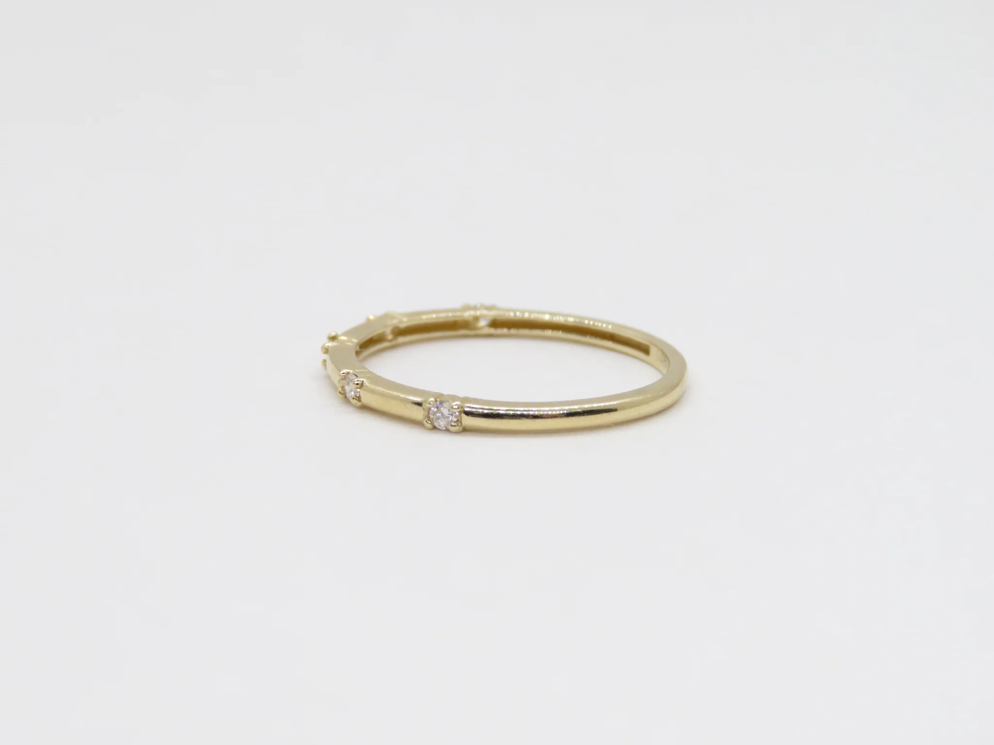 14k Station Diamond Band - Image 5