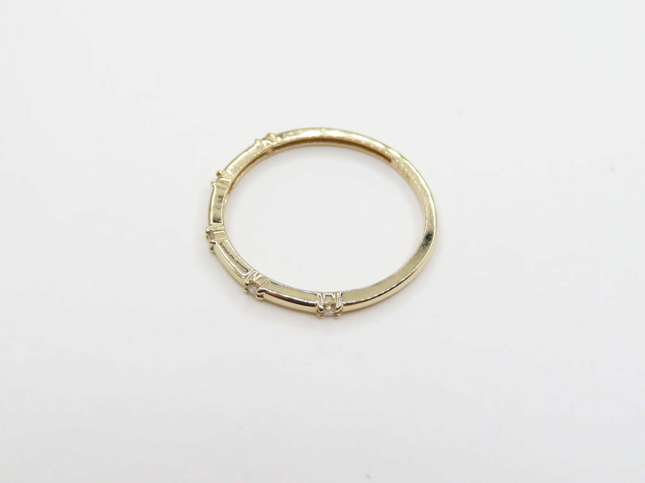 14k Station Diamond Band - Image 7
