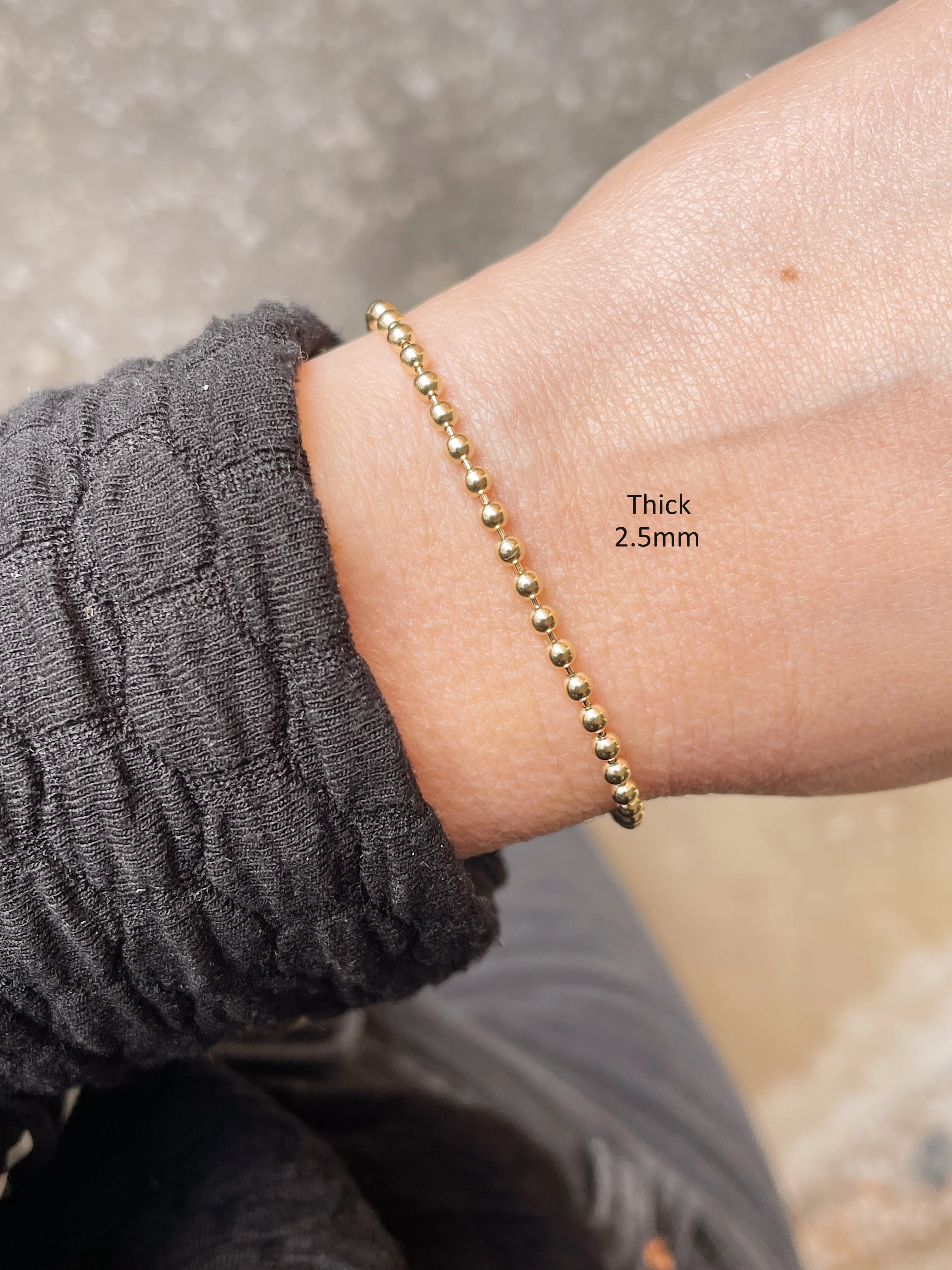 14k Yellow Gold Tub Bracelet - Image 7