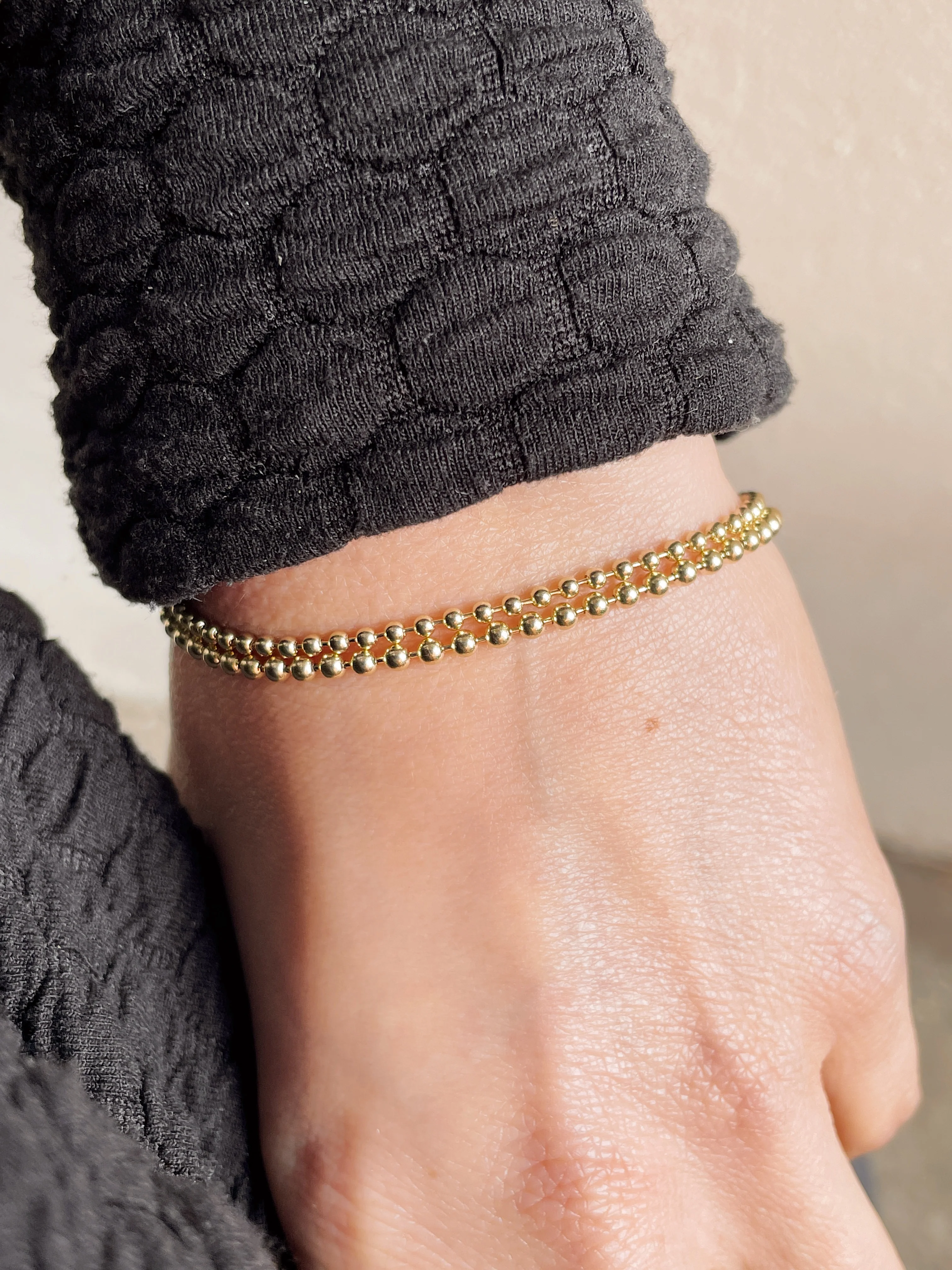 14k Yellow Gold Tub Bracelet - Image 9