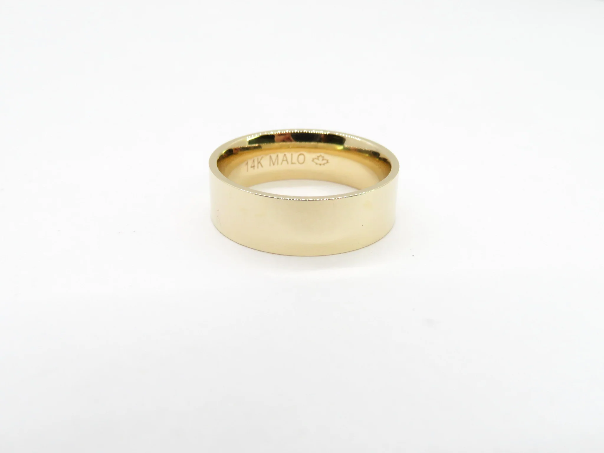 14k Yellow Gold 6mm Cigar Band - Image 3