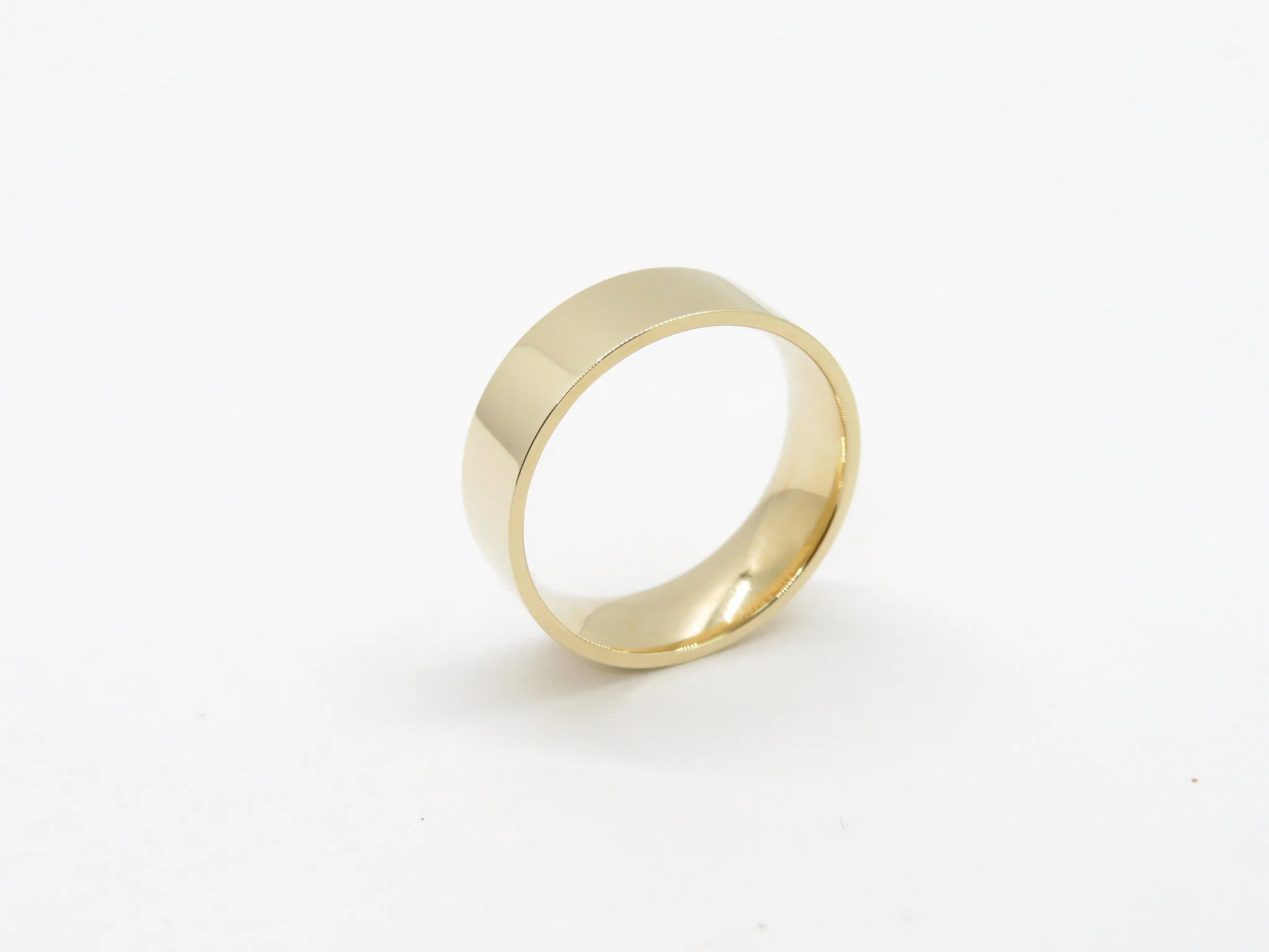 14k Yellow Gold 6mm Cigar Band - Image 5