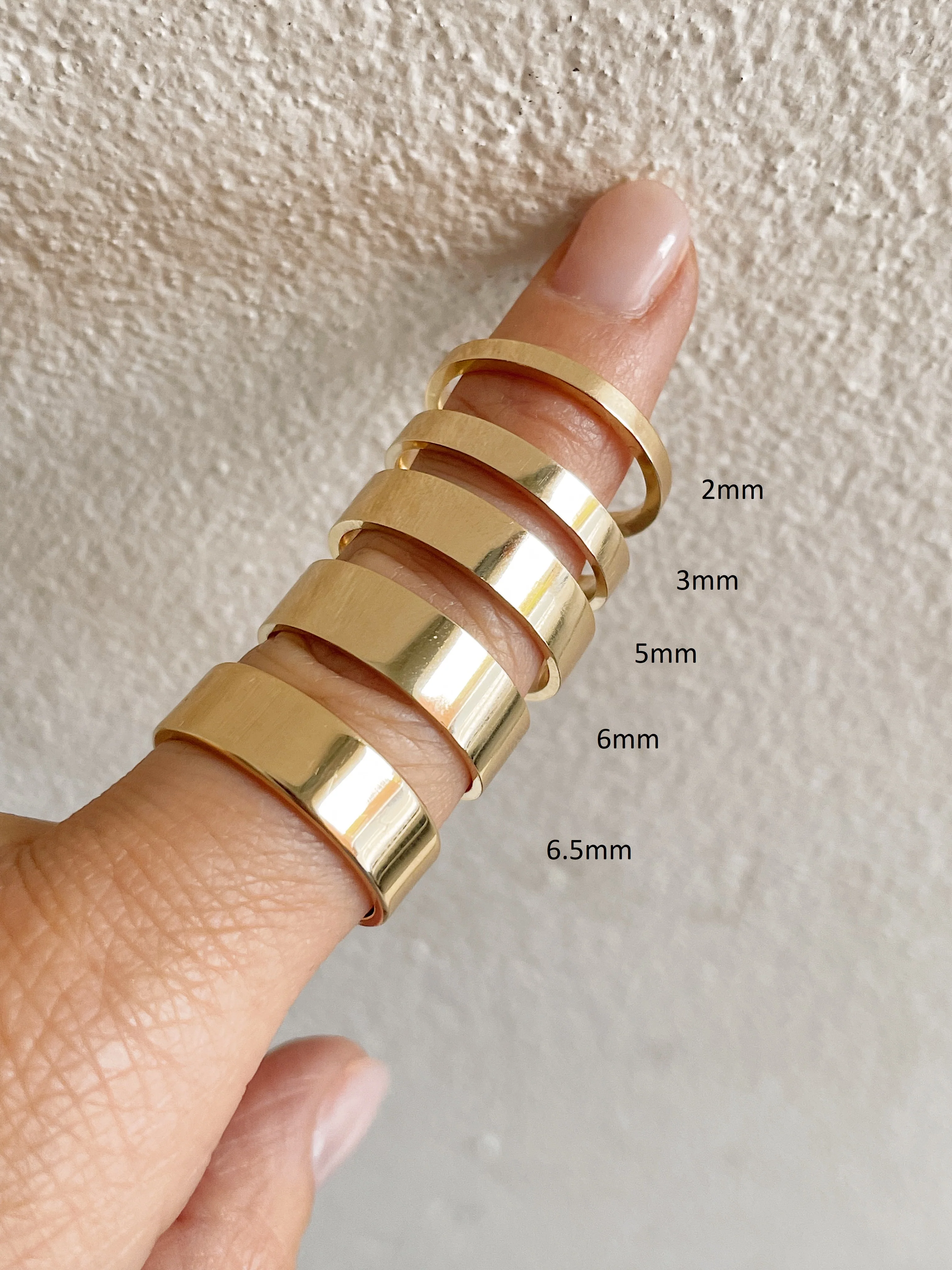 14k Yellow Gold 6mm Cigar Band - Image 6