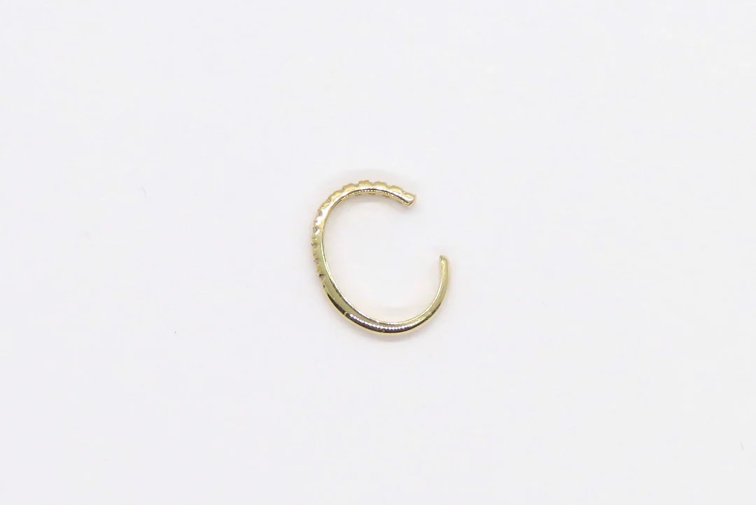 14K Yellow Gold Diamond Earcuff - Image 3