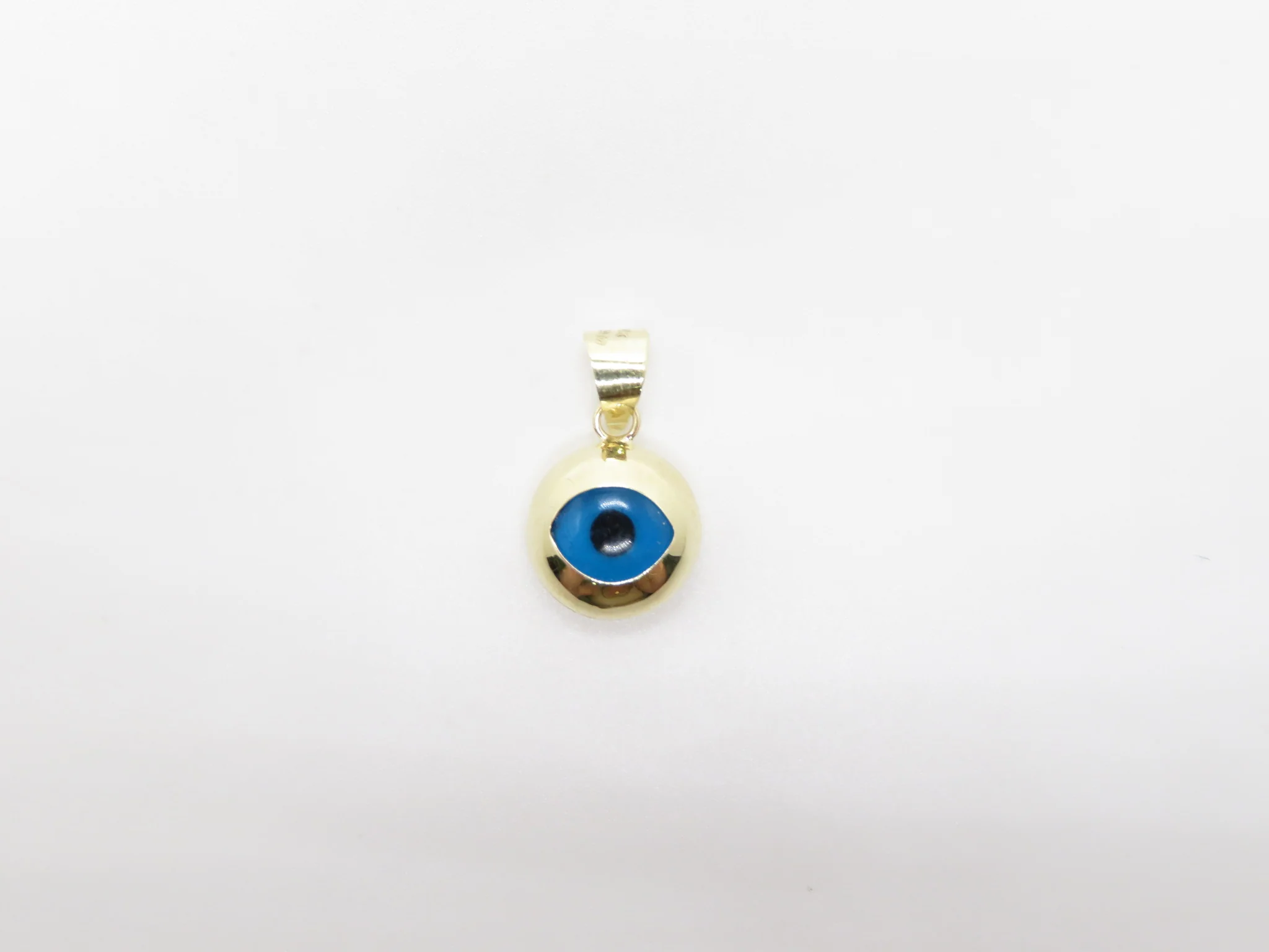 14k Yellow Gold Cutout Mati Charm - Image 6