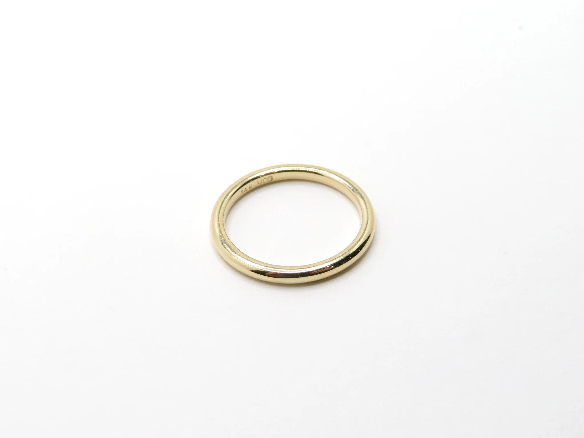 14k Yellow Gold Tubular Band - Image 5