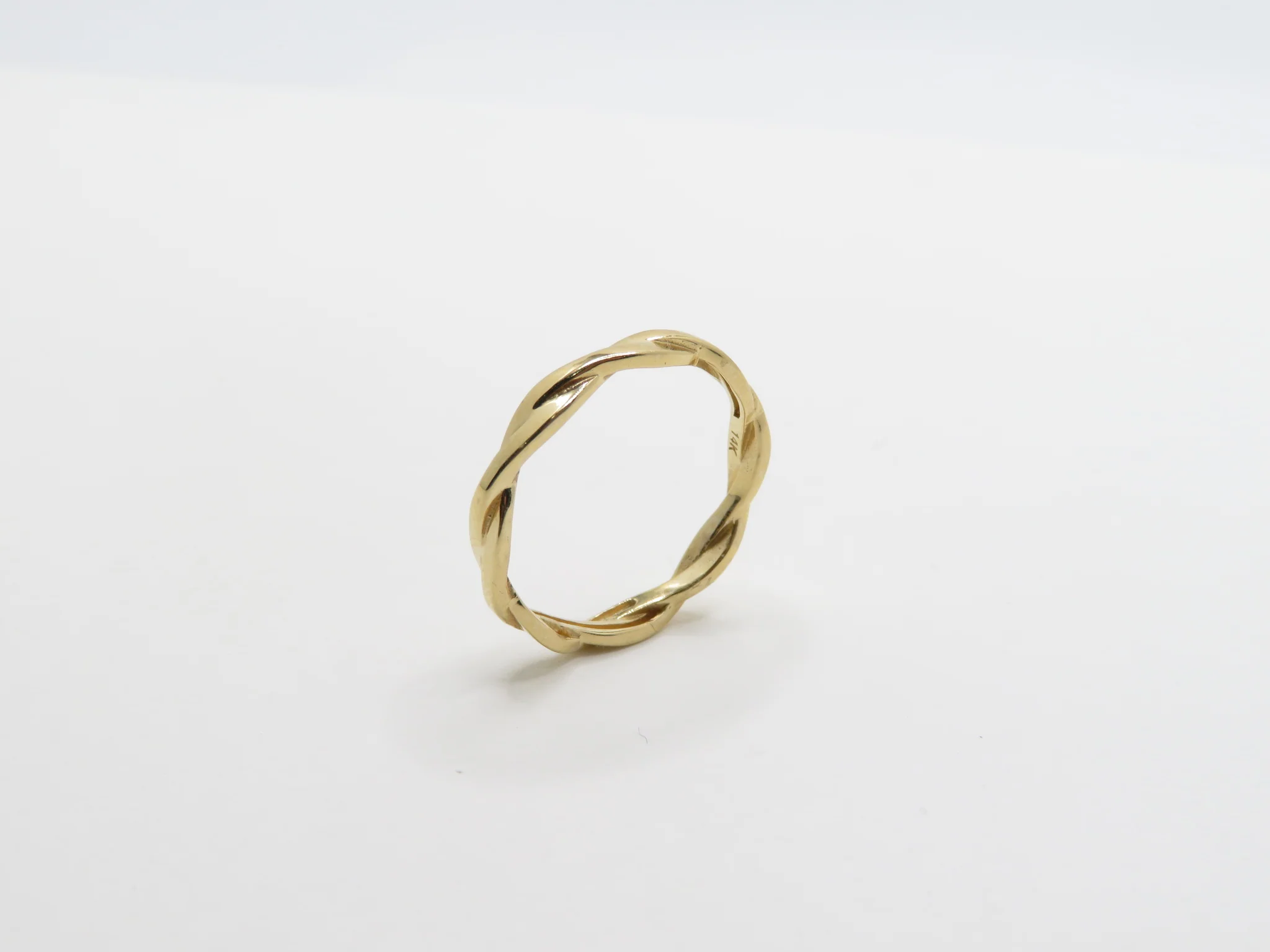 14k Yellow Gold Twist Band - Image 3