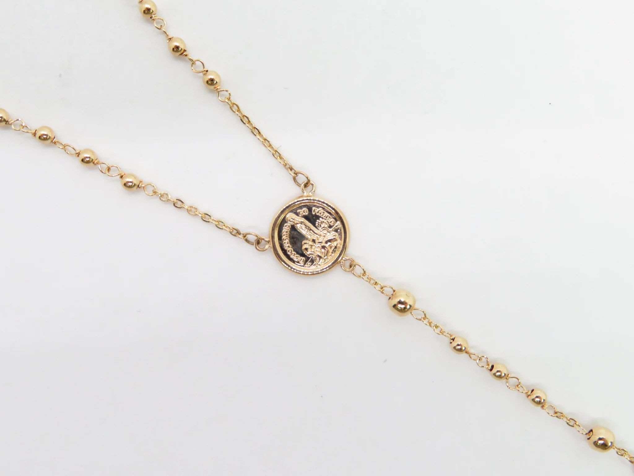 19.25k Yellow Gold Petite Rosary Necklace - Image 2