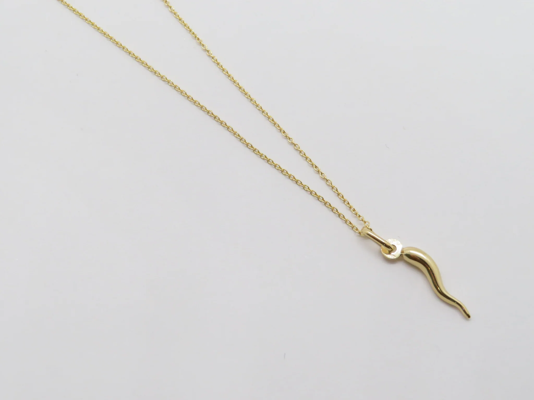 18k Yellow Gold Horn Charm - Image 6