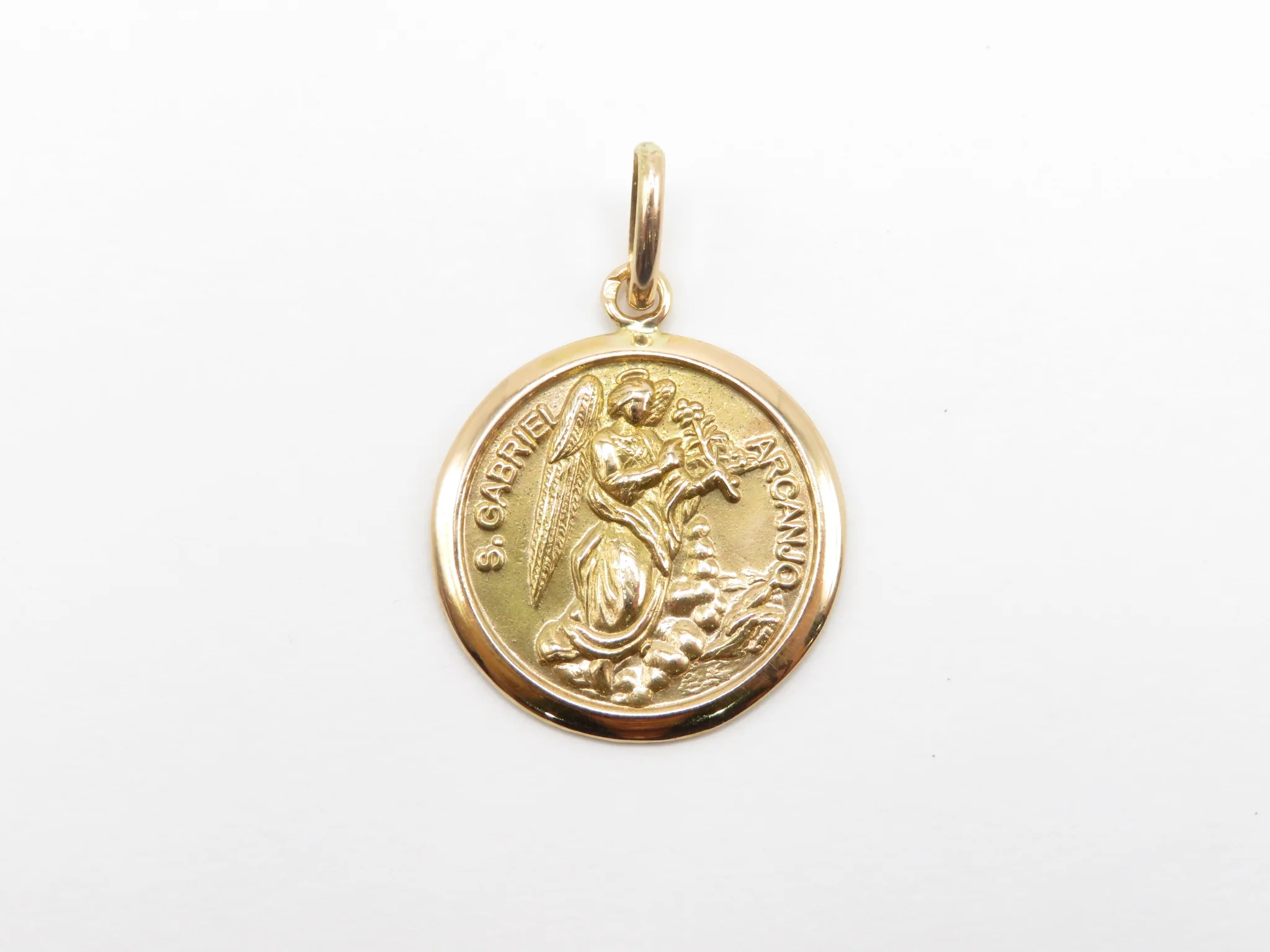 19.25k Yellow Gold Angel Gabriel Pendant