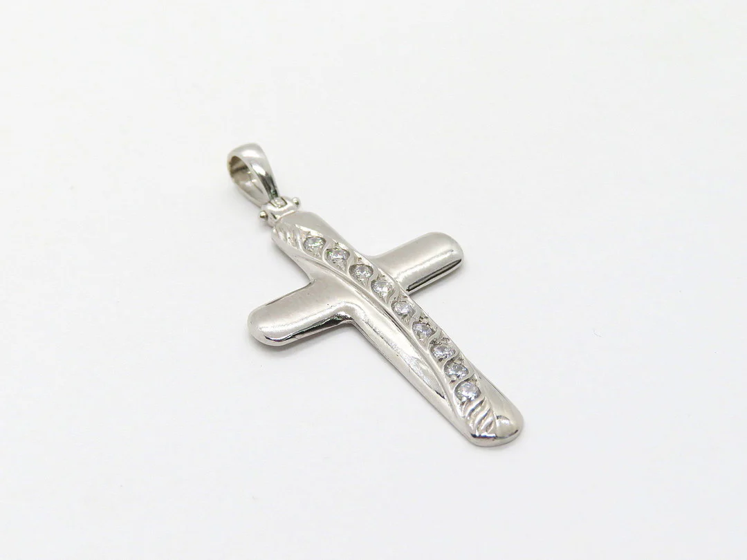 19.25k Arch Cross Pendant - Image 3
