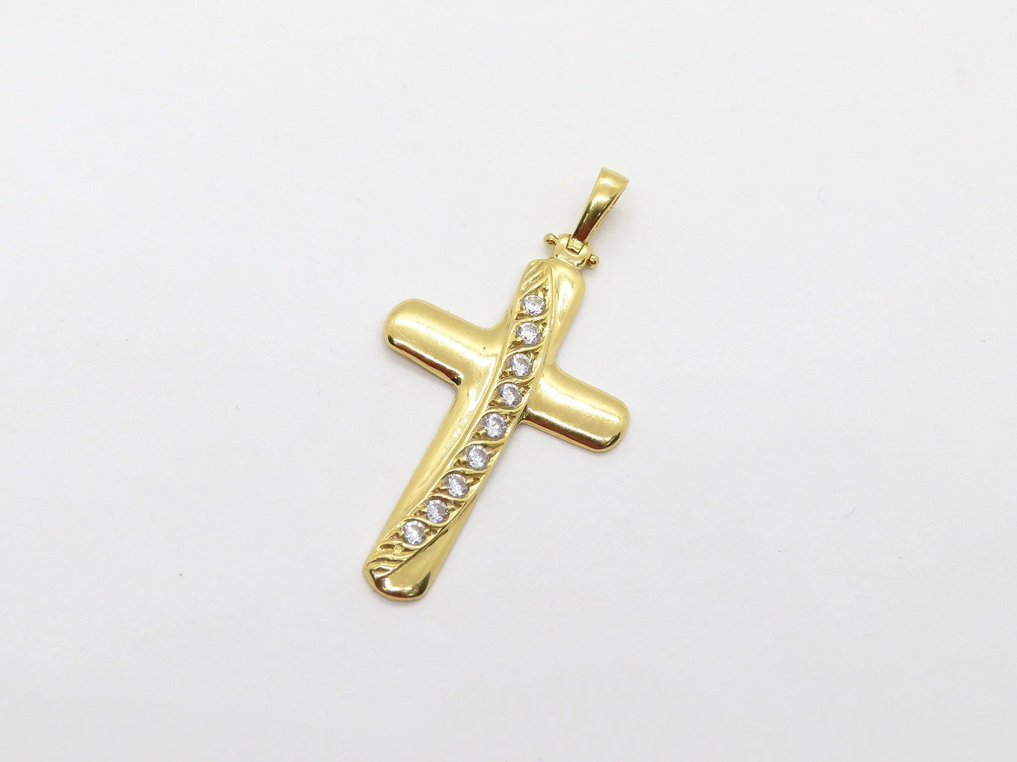 19.25k Arch Cross Pendant - Image 7