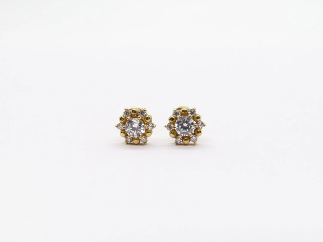 19.25k Yellow Gold Astral Stud Earrings