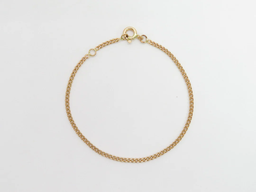19.25k Yellow Gold Barbela Children's Bracelet - Image 3