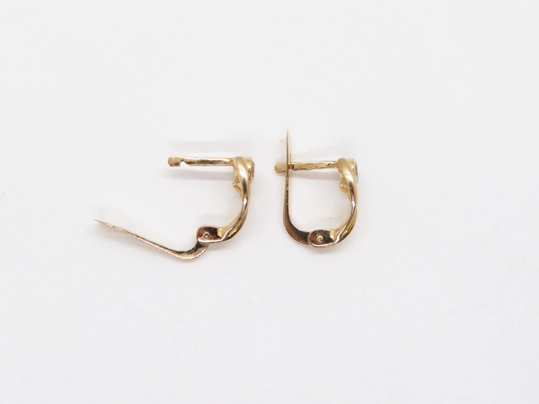 19.25k Yellow Gold Blossom Earrings - Image 2