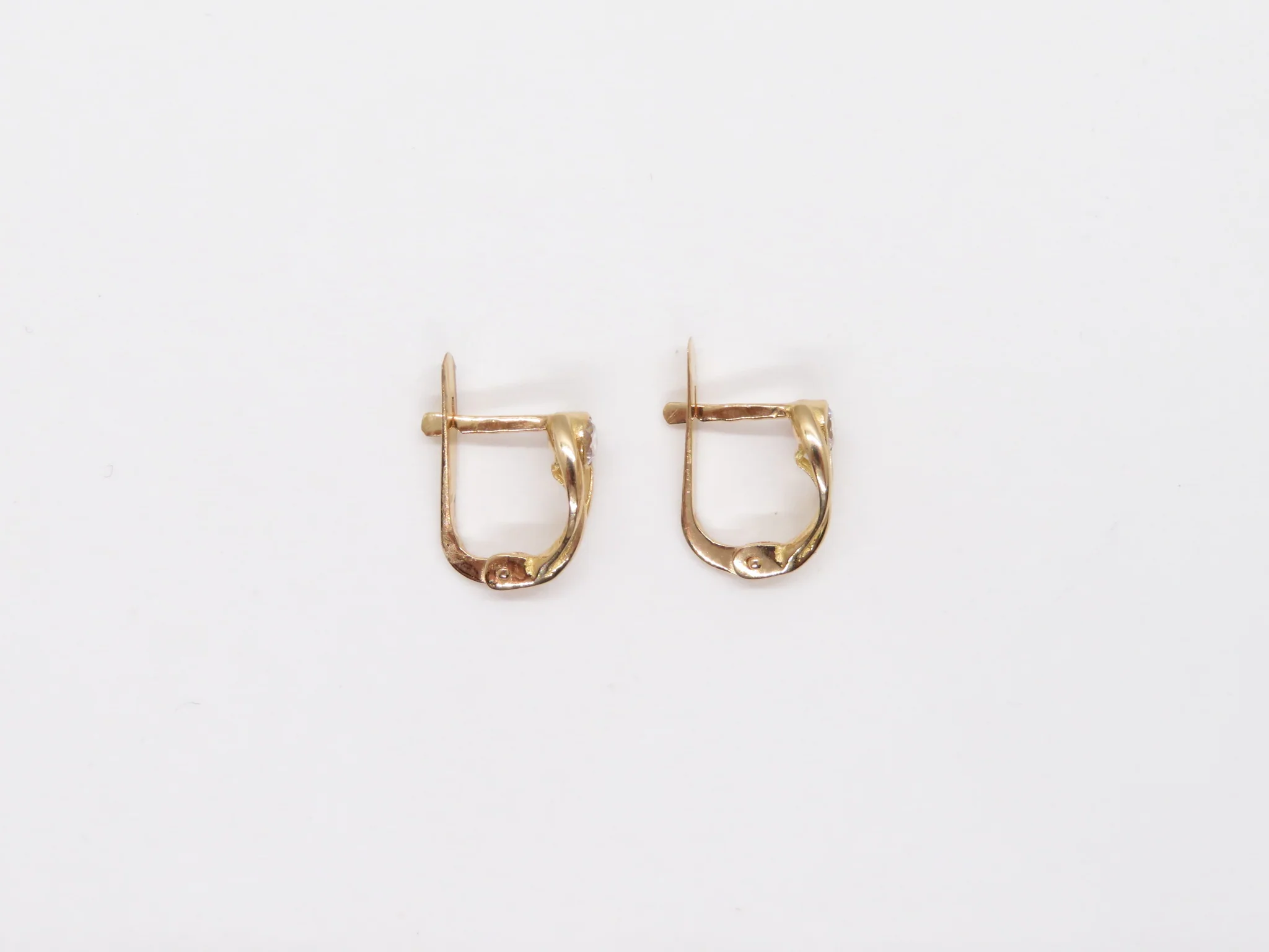 19.25k Yellow Gold Blossom Earrings - Image 3
