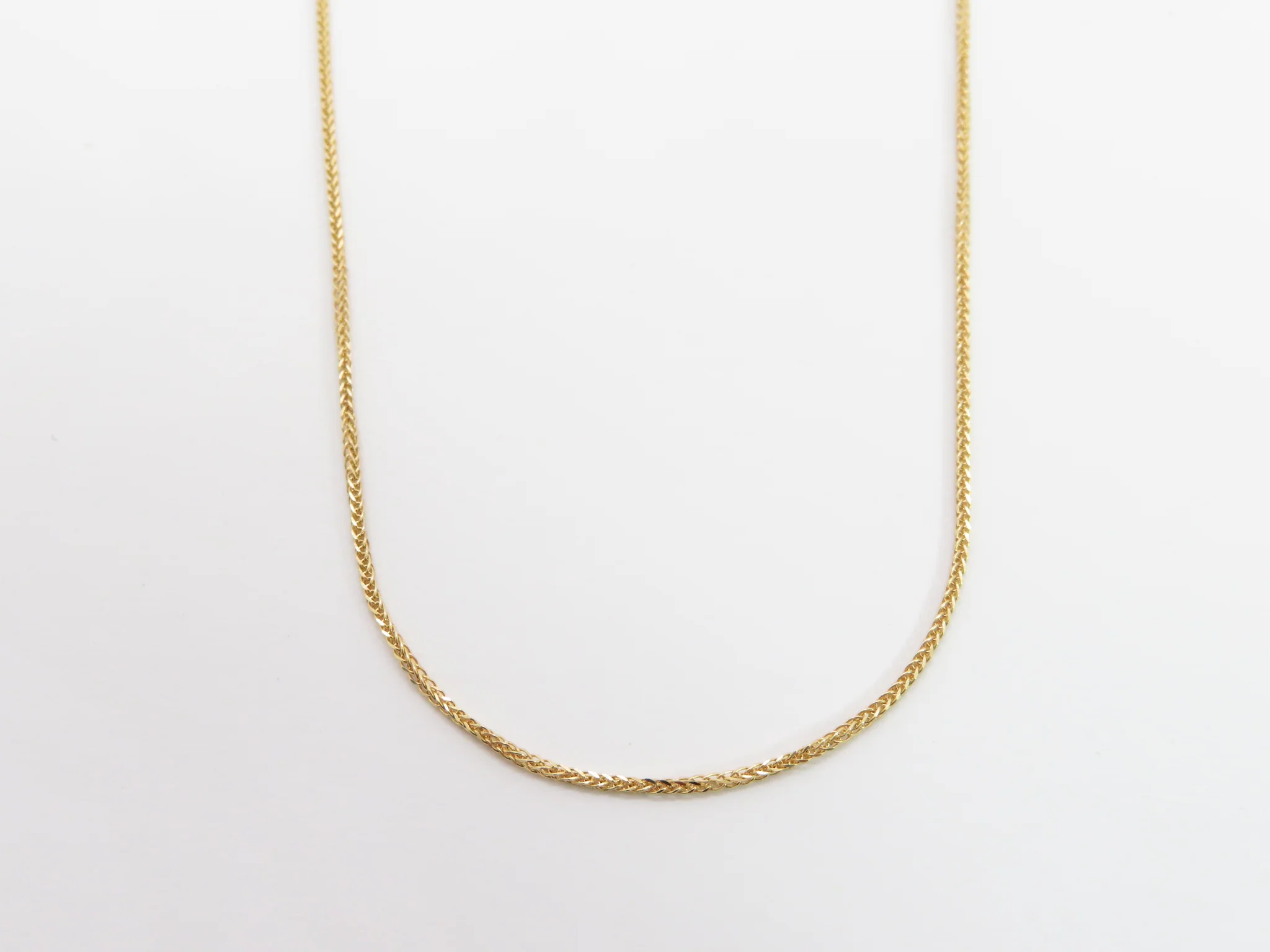 19.25k Yellow Gold Box Wheat Chain - Image 3