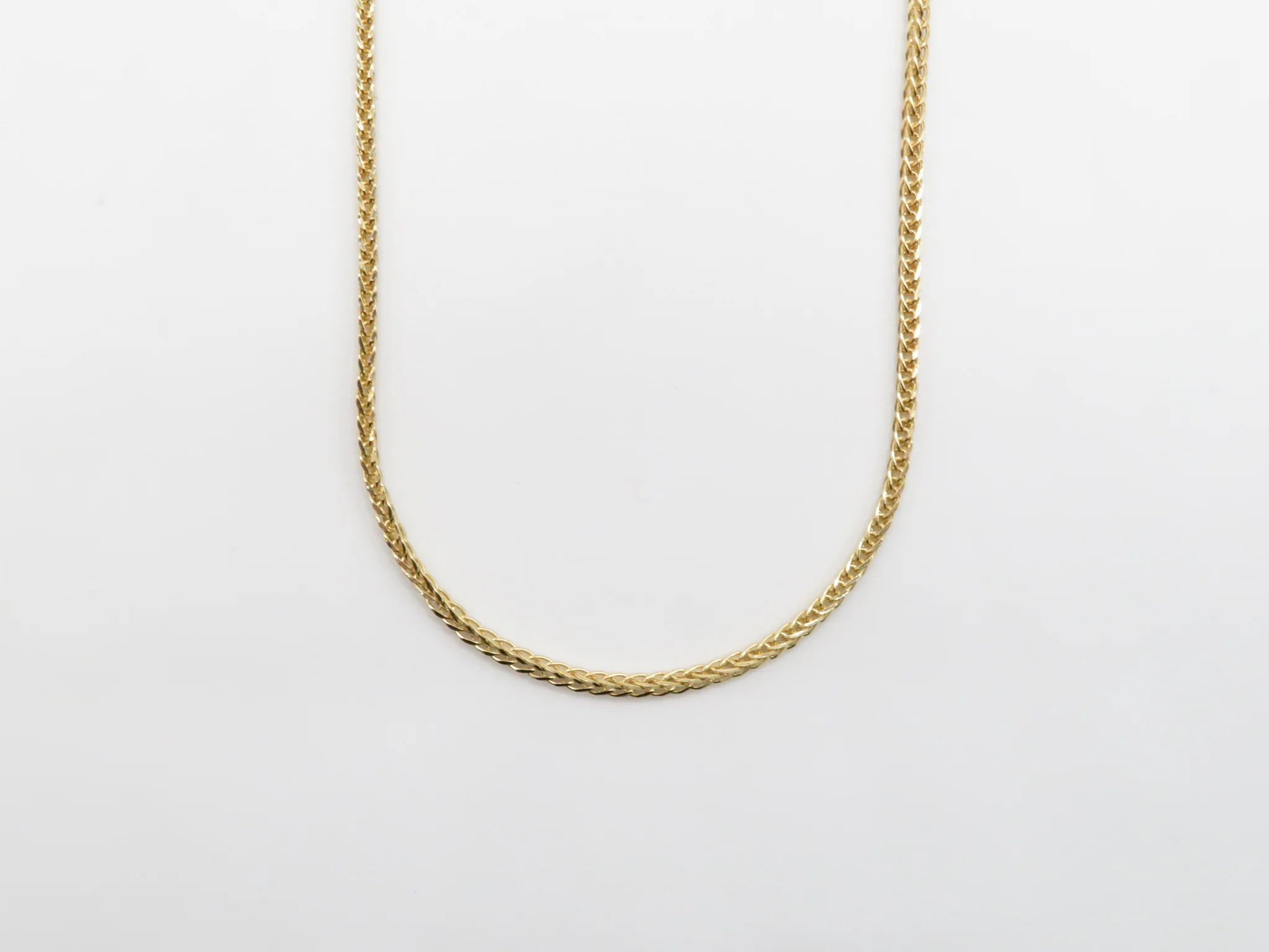 19.25k Yellow Gold Box Wheat Chain - Image 4