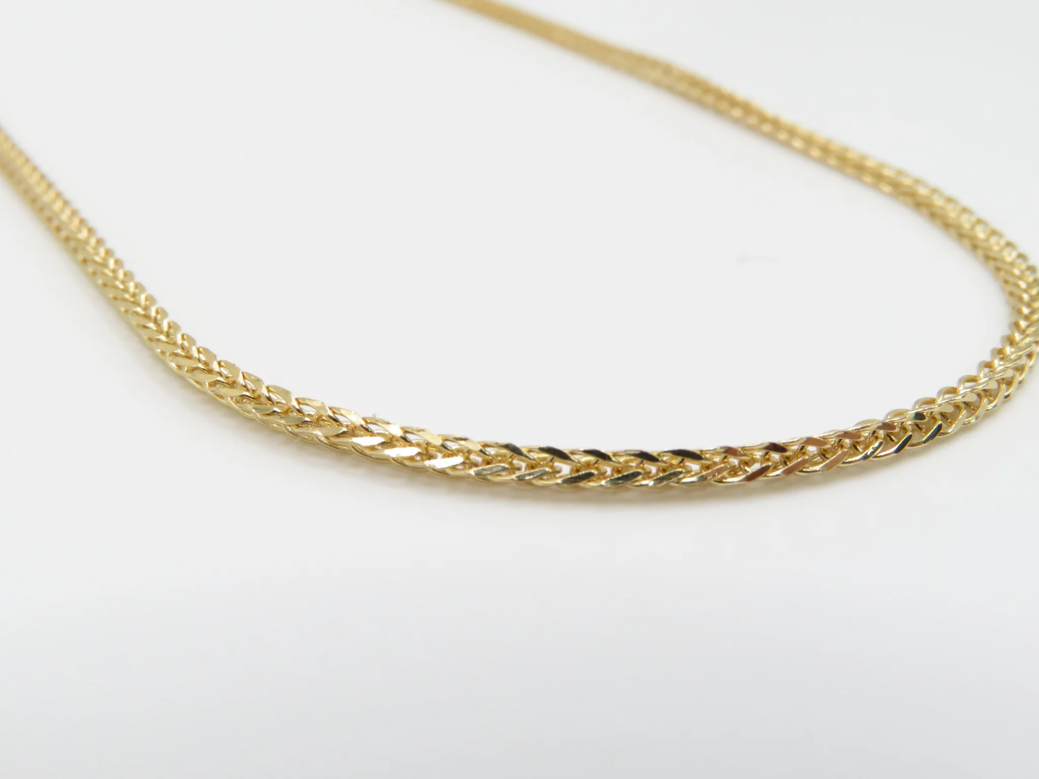 19.25k Yellow Gold Box Wheat Chain - Image 5