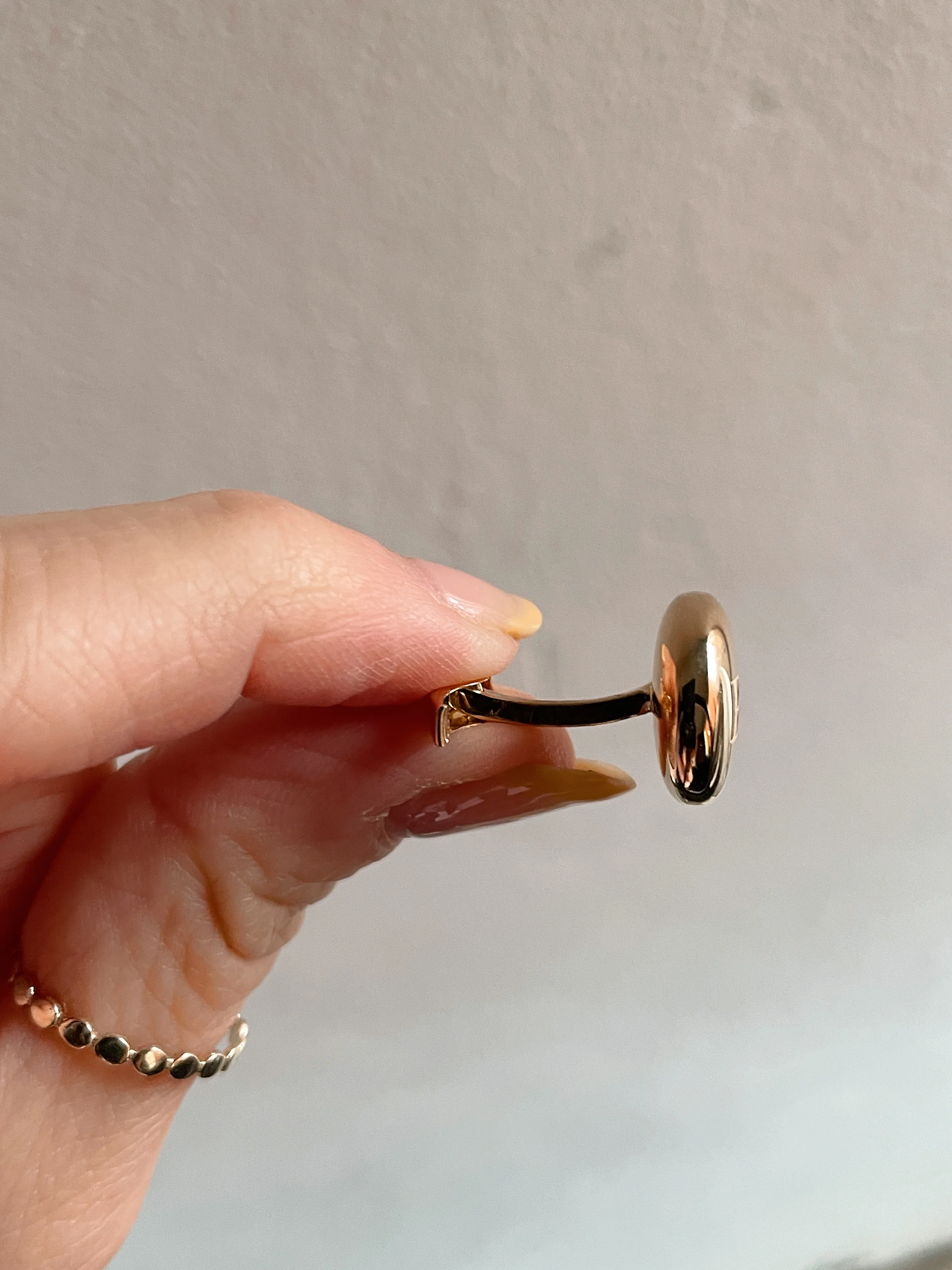 19.25k Circular Domed Cufflinks - Image 5