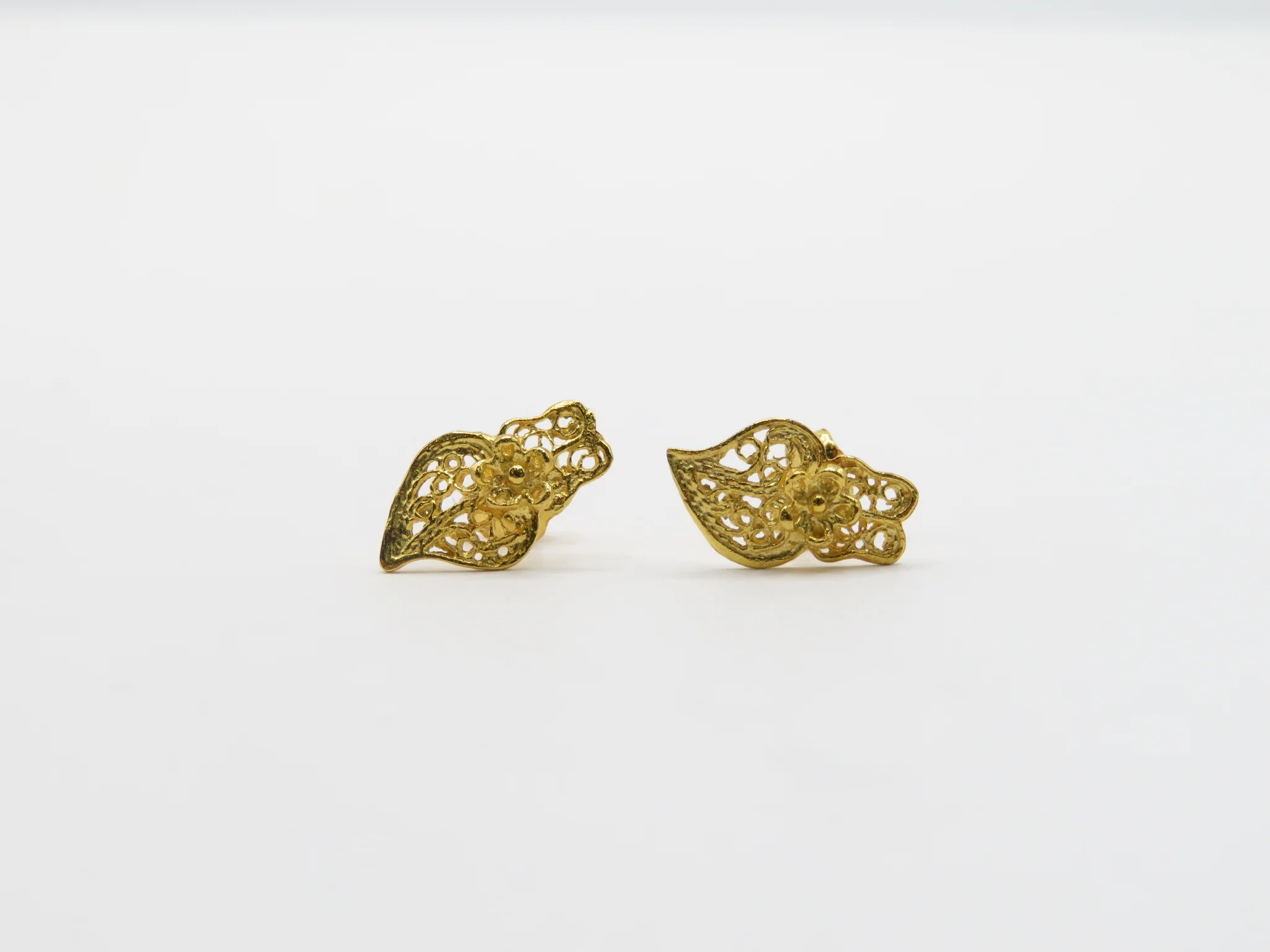 19.25k Yellow Gold Mini Heart of Viana Stud Earrings