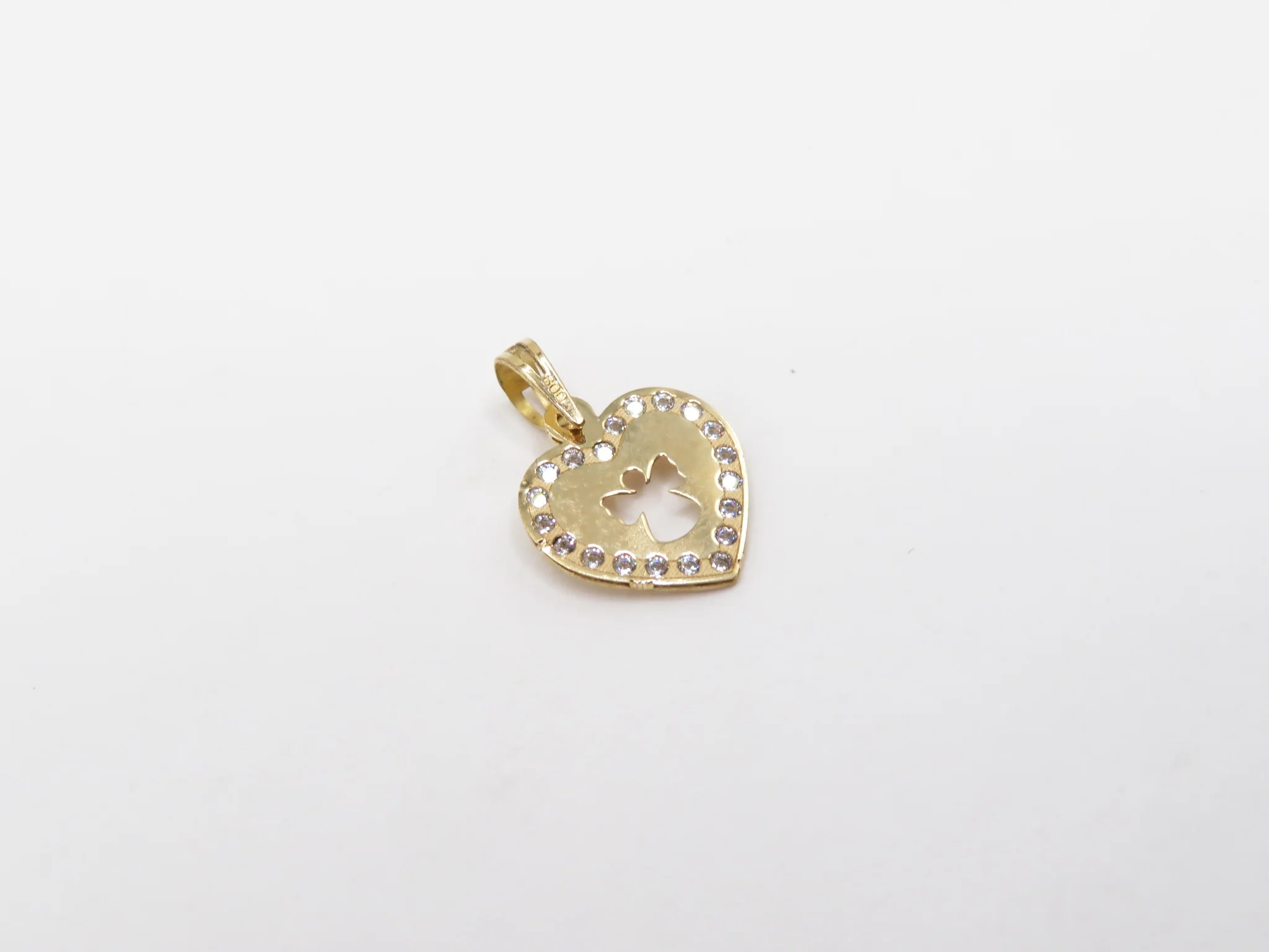 19.25k Yellow Gold Guardian Angel Cutout Charm - Image 3