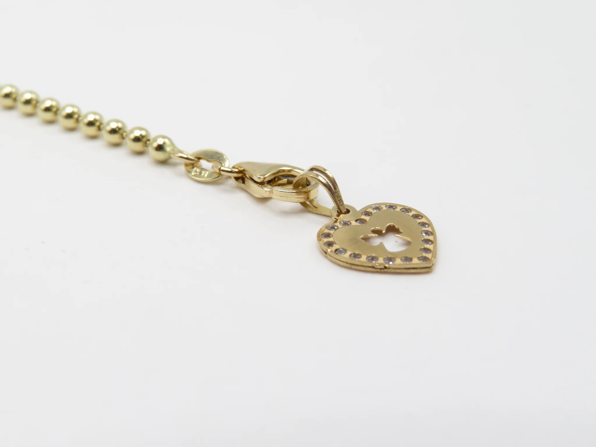 19.25k Yellow Gold Guardian Angel Cutout Charm - Image 6
