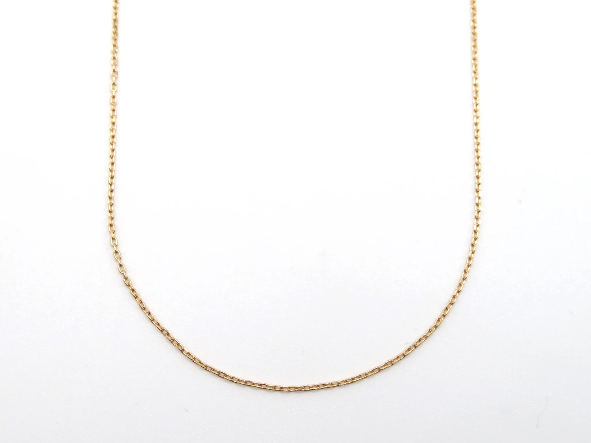 19.25k Yellow Gold Diamond-Cut Open Cable Chain - Image 3