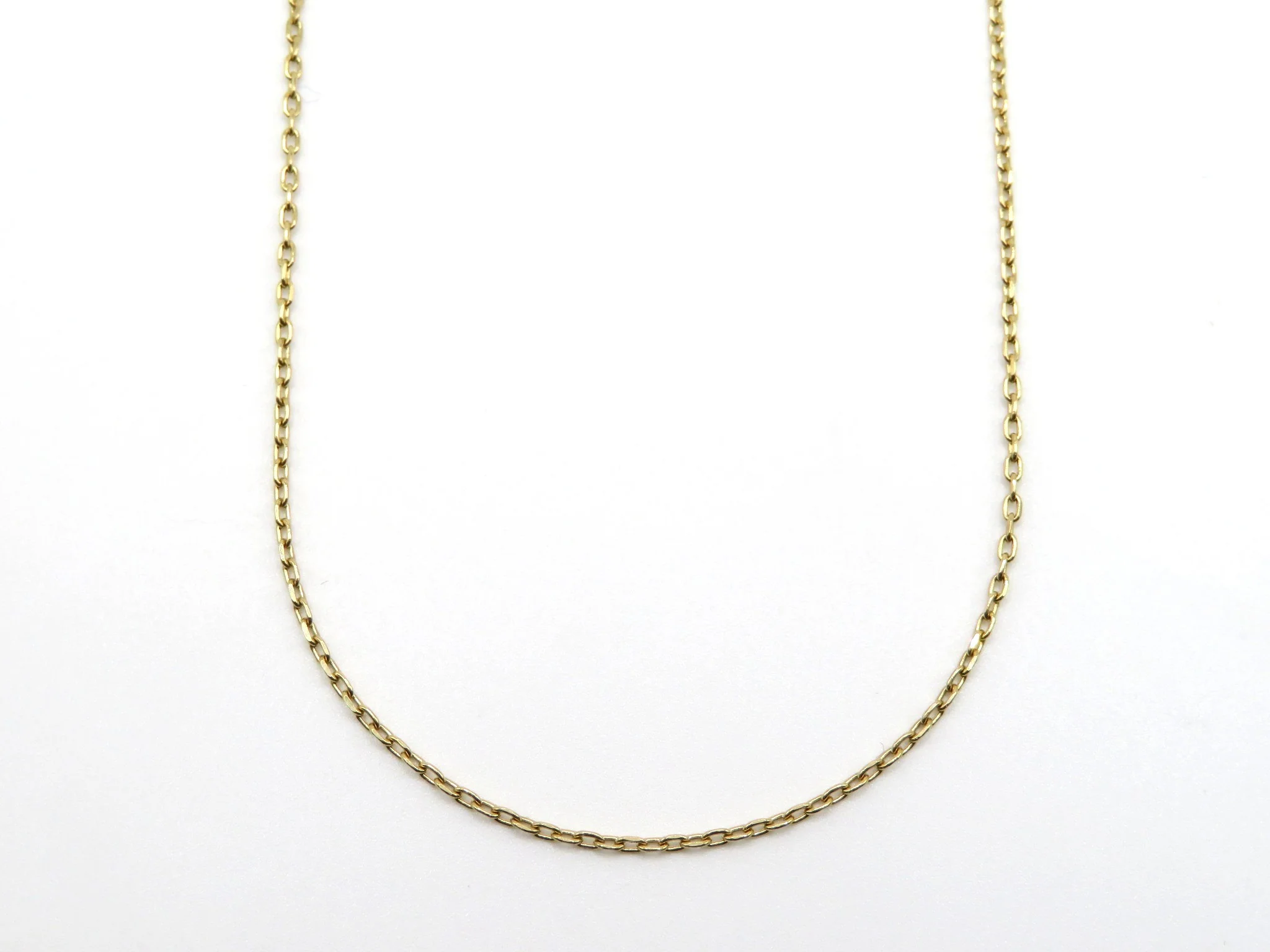 19.25k Yellow Gold Diamond-Cut Open Cable Chain - Image 4