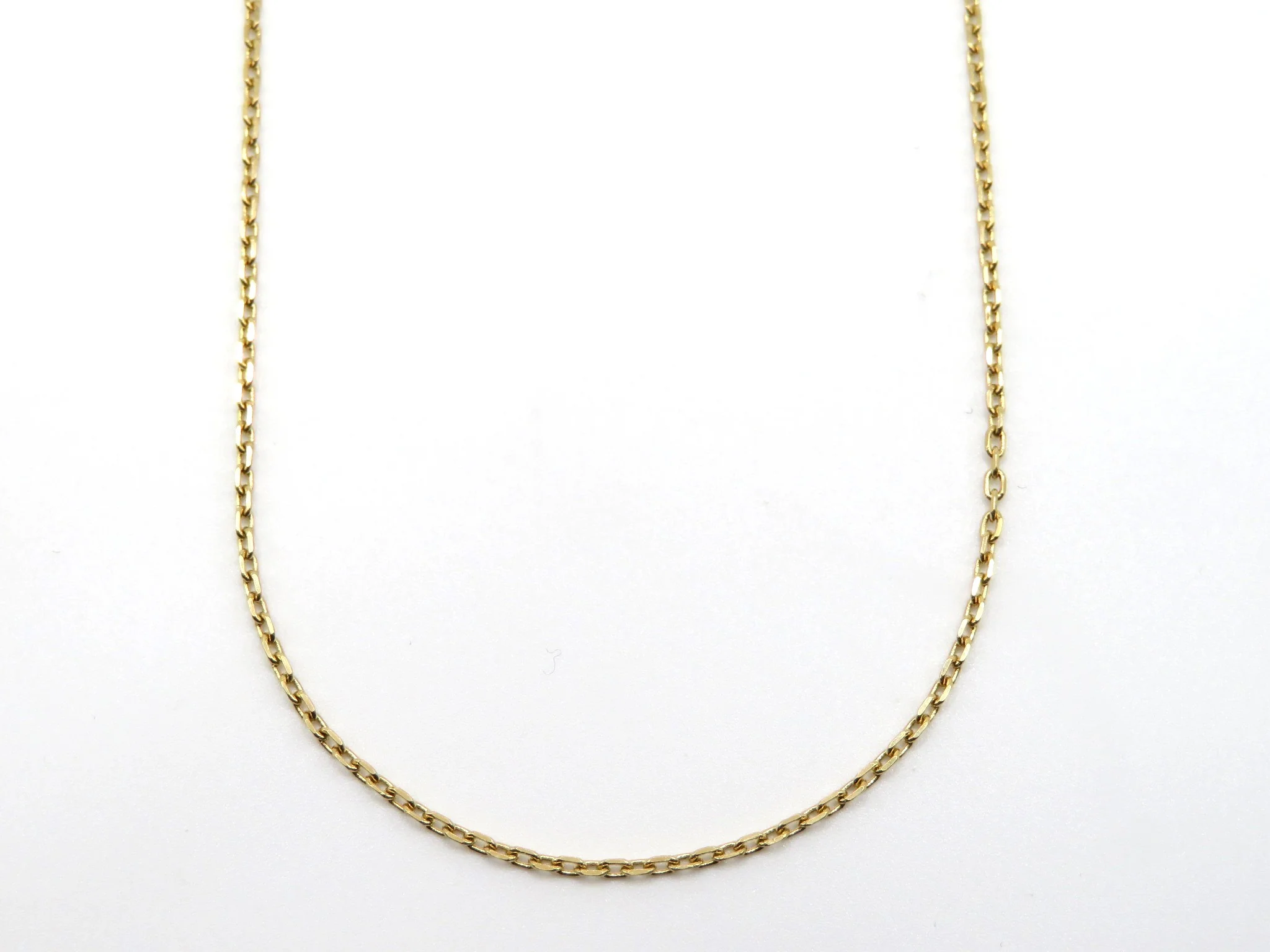 19.25k Yellow Gold Diamond-Cut Open Cable Chain - Image 6
