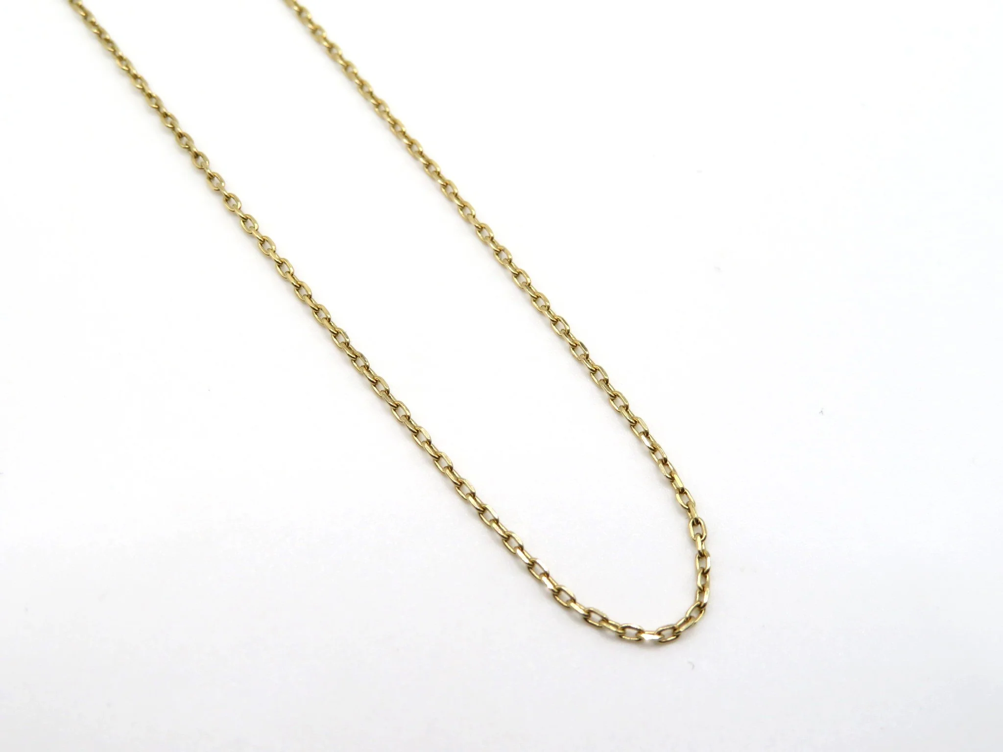 19.25k Yellow Gold Diamond-Cut Open Cable Chain - Image 9