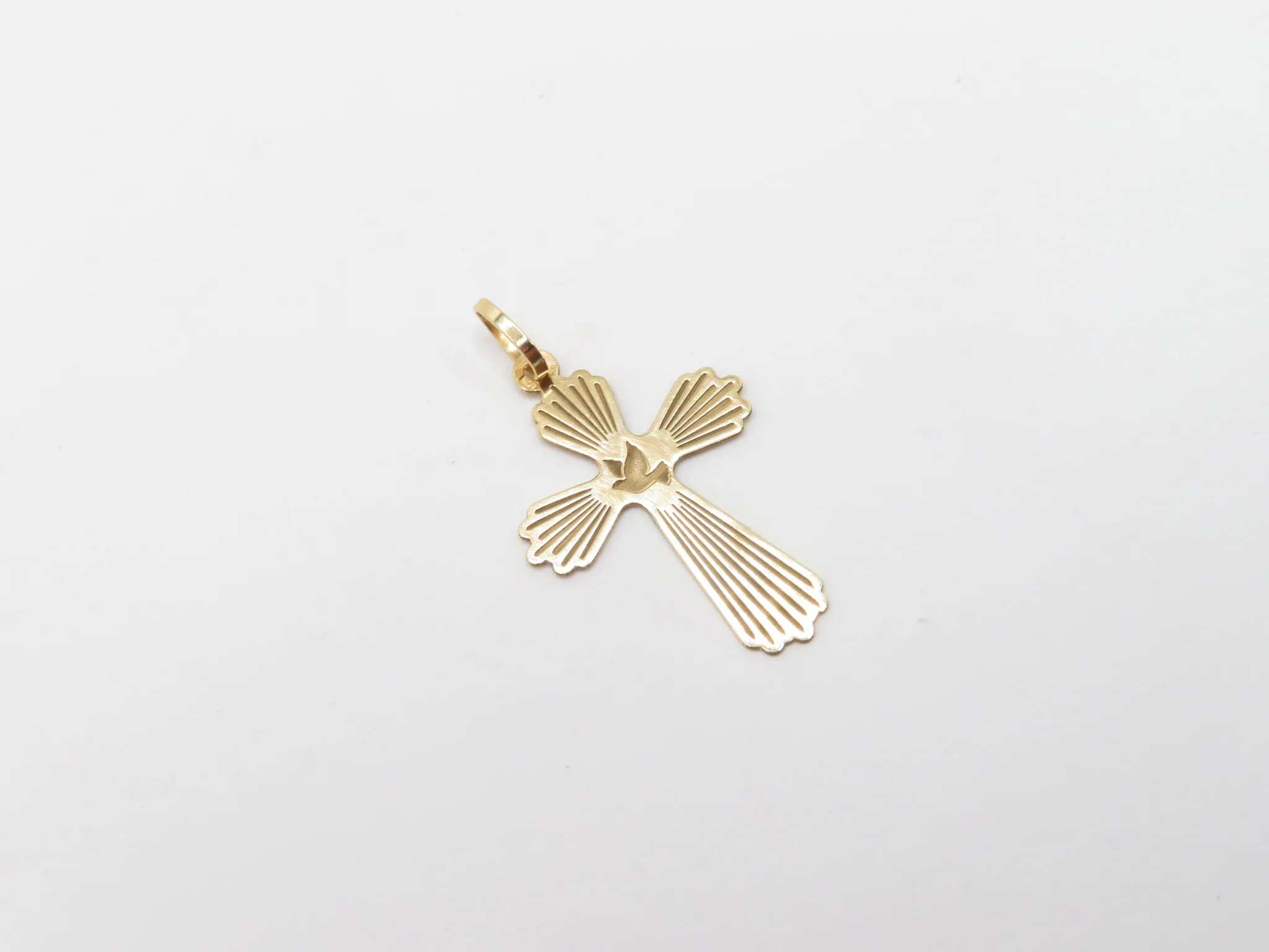 19.25k Yellow Gold Divine Cross Pendant - Image 3
