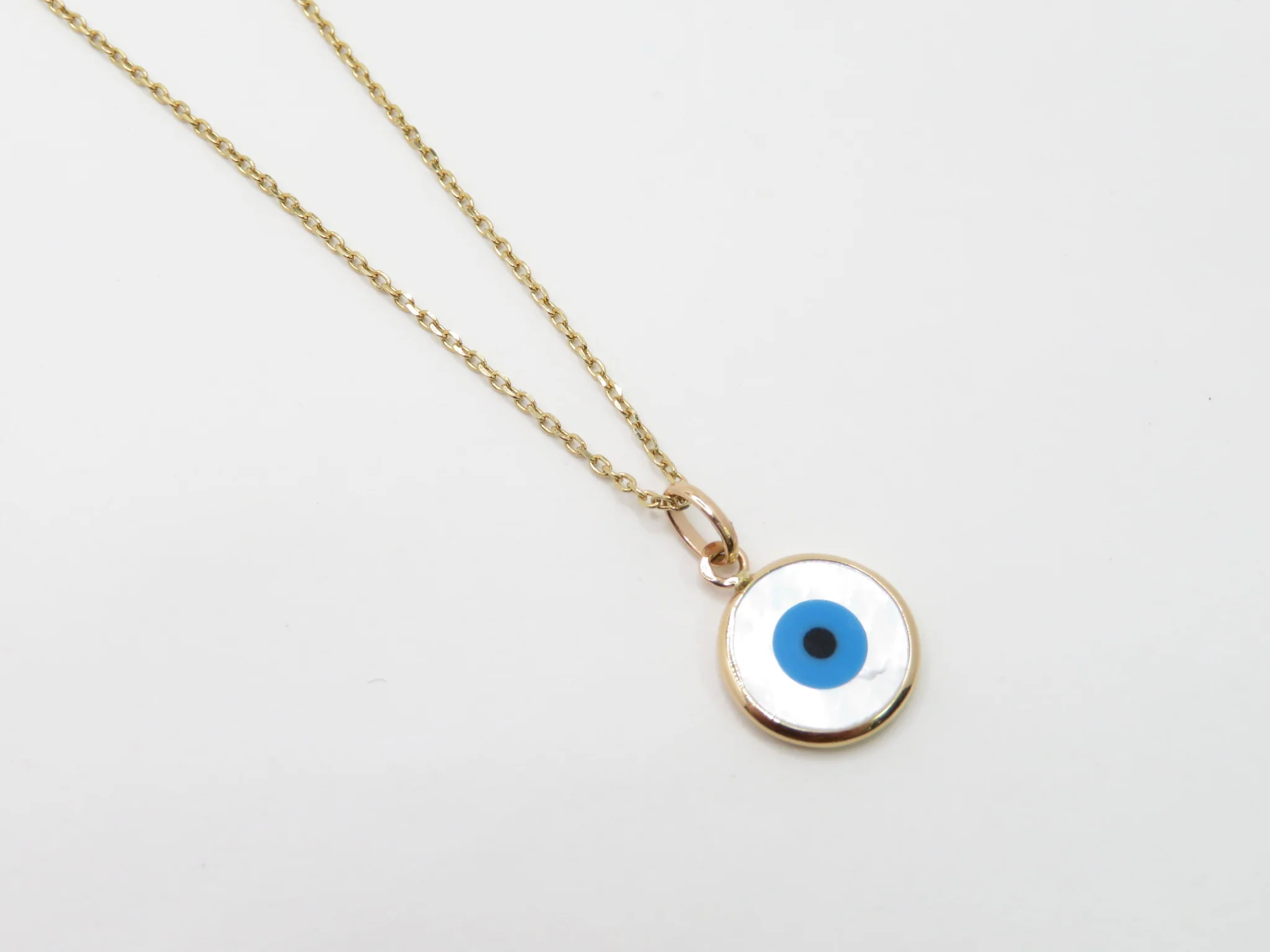19.25k Yellow Gold Mati Disc Pendant - Image 3