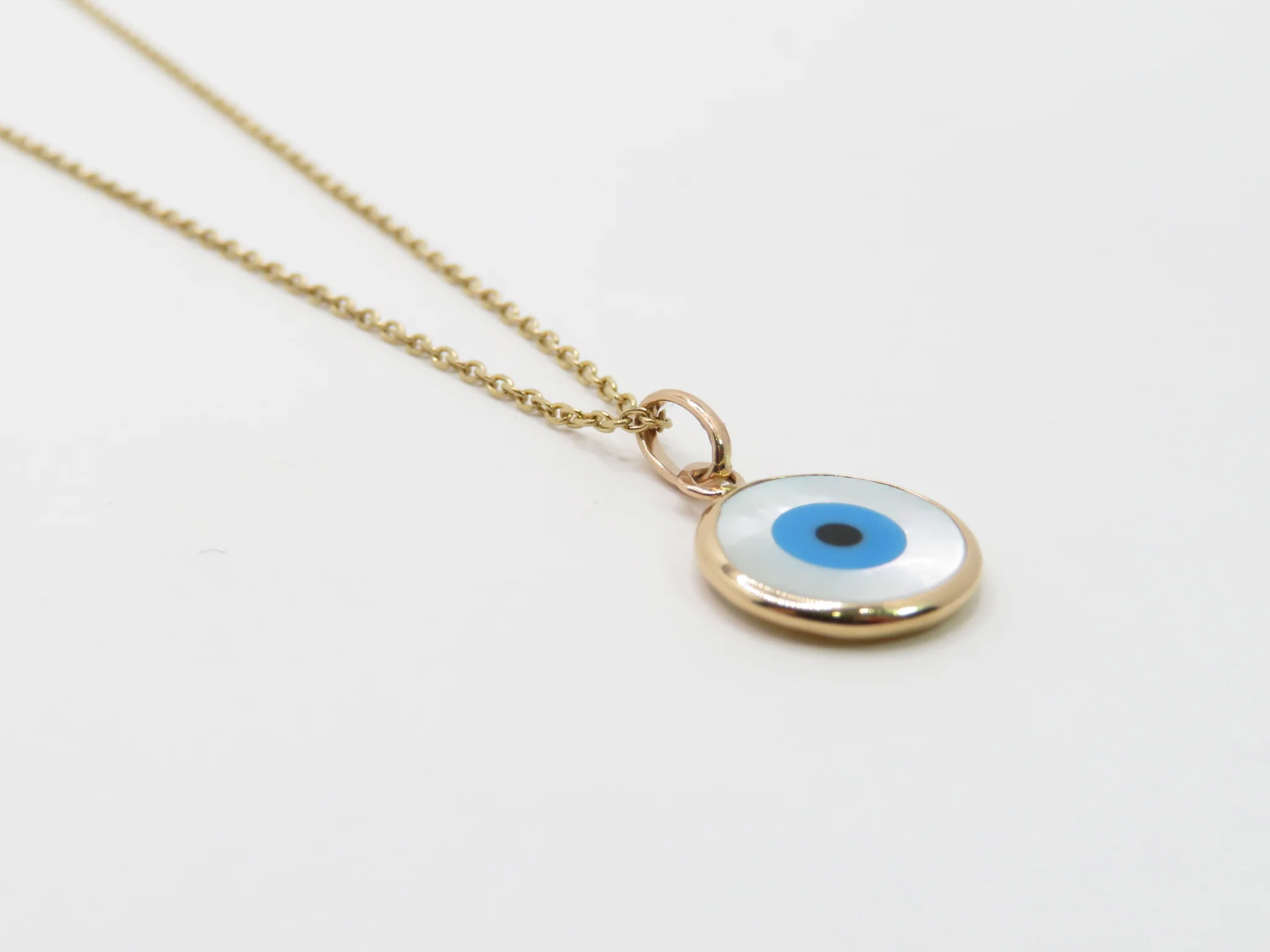 19.25k Yellow Gold Mati Disc Pendant - Image 4
