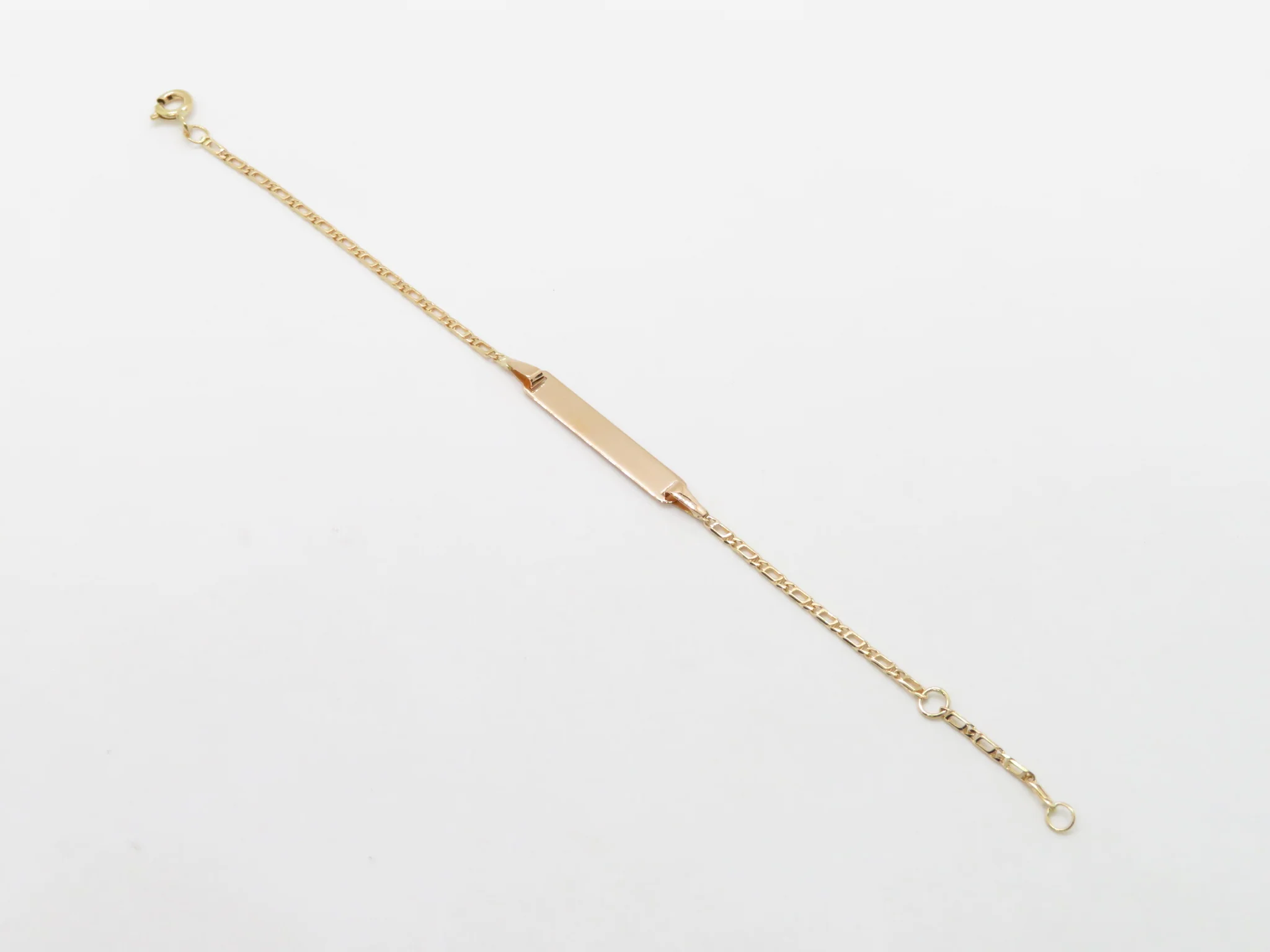 19.25k Yellow Gold Tiger Eye ID Bracelet - Image 3