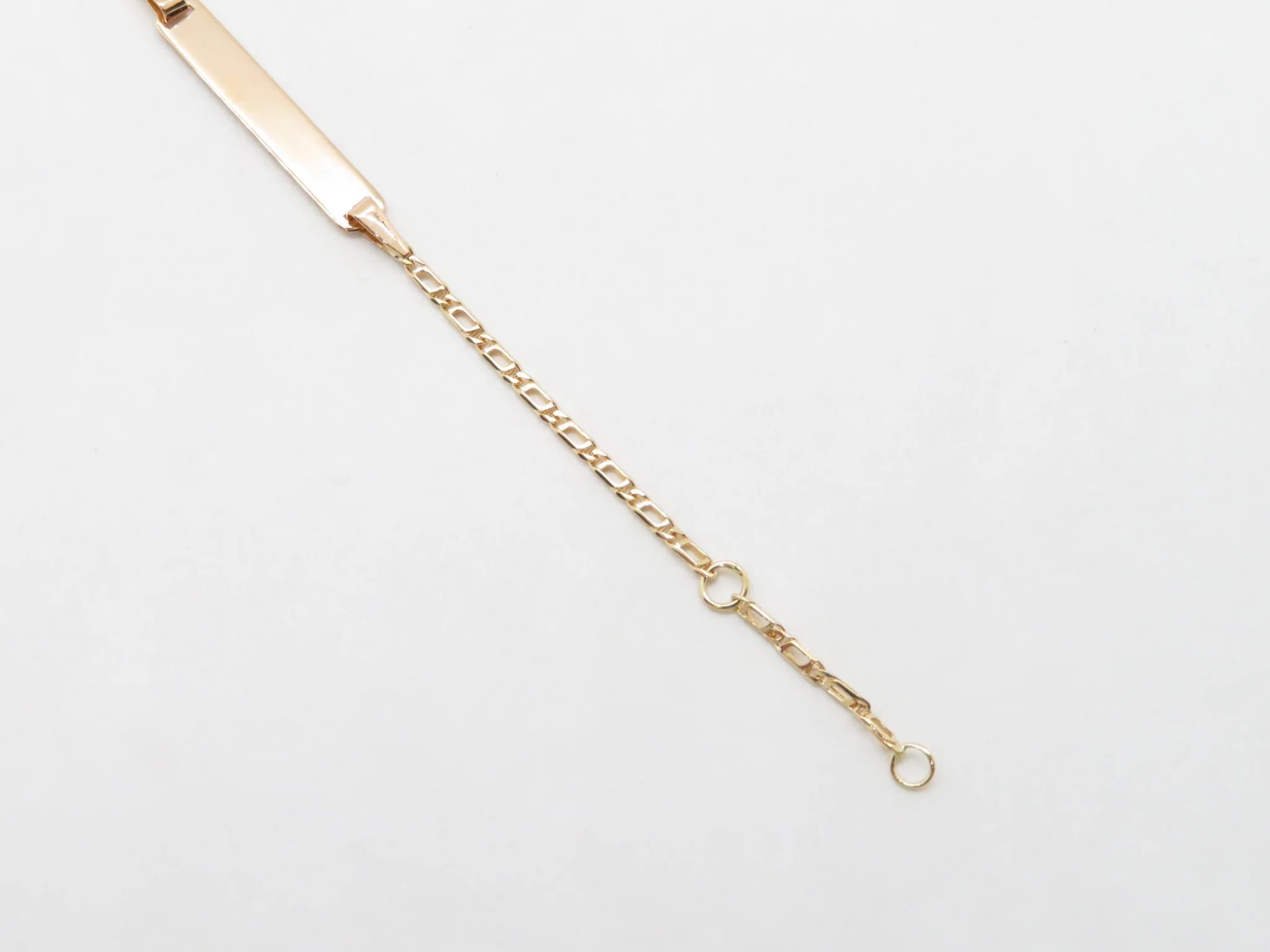 19.25k Yellow Gold Tiger Eye ID Bracelet - Image 4