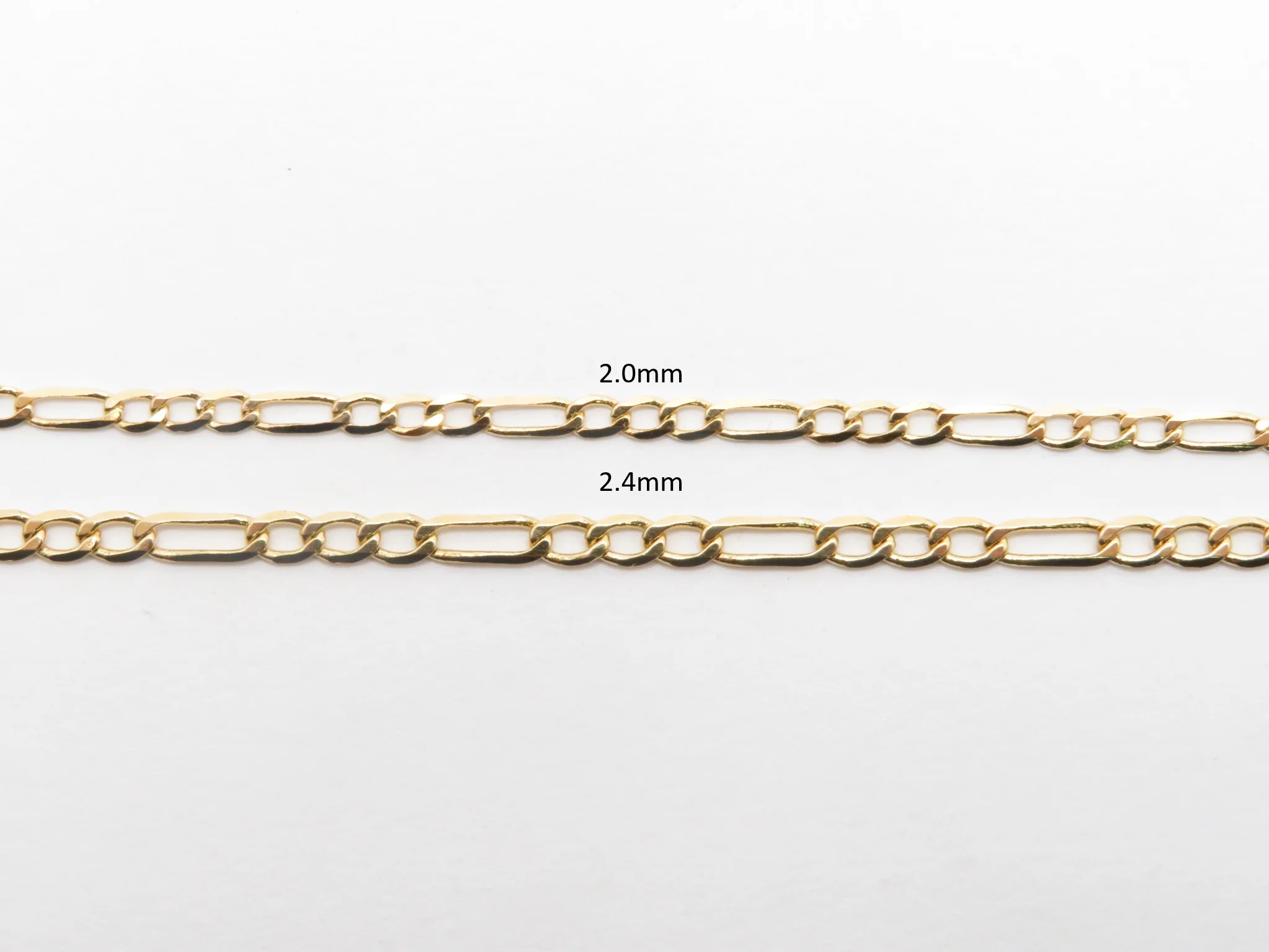 19.25k Yellow Gold Figaro Chain - Image 4