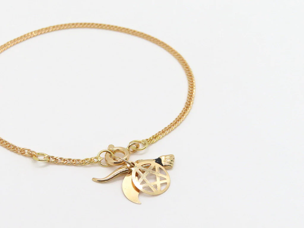 19.25k Yellow Gold Figas Charm Set - Image 2