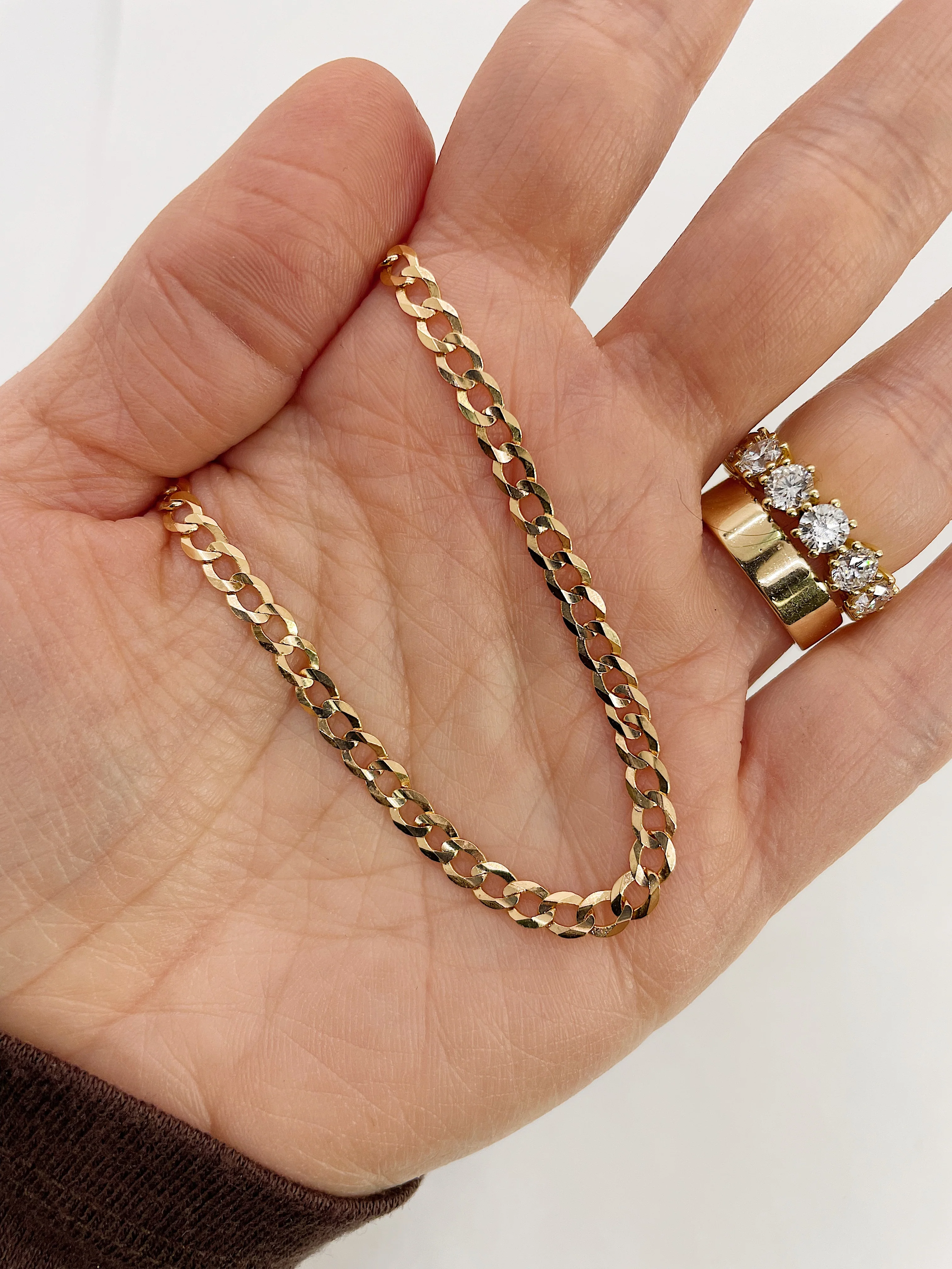 19.25k Yellow Gold Cuban Necklace - Image 3